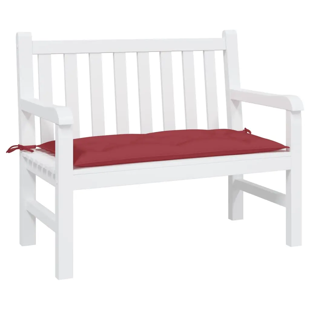 Coussin de Banc de Jardin Tissu Oxford Rembourré Imperméable pour Banc Palette Extérieur Rouge Bordeaux 100x50x7 cm – ComfortXL Outdoor Living