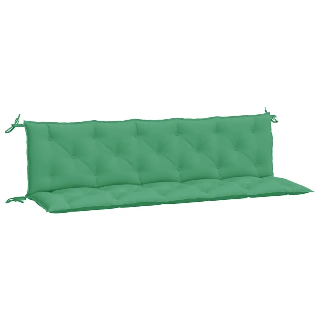 Coussins de banc jardin lot de 2 | Coussins d’extérieur vert 180x50x7 cm tissu Oxford Maison Chic