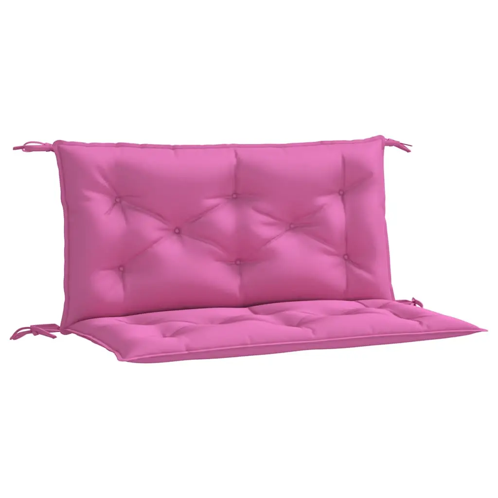 Coussins de banc de jardin lot de 2 | Coussins d’extérieur rose 100x50x7 cm tissu Maison Chic