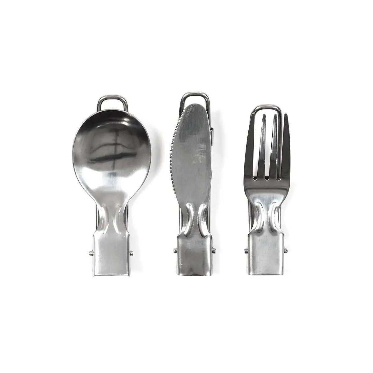 Couverts Pliables «Facile à Emporter» 8cm Argent