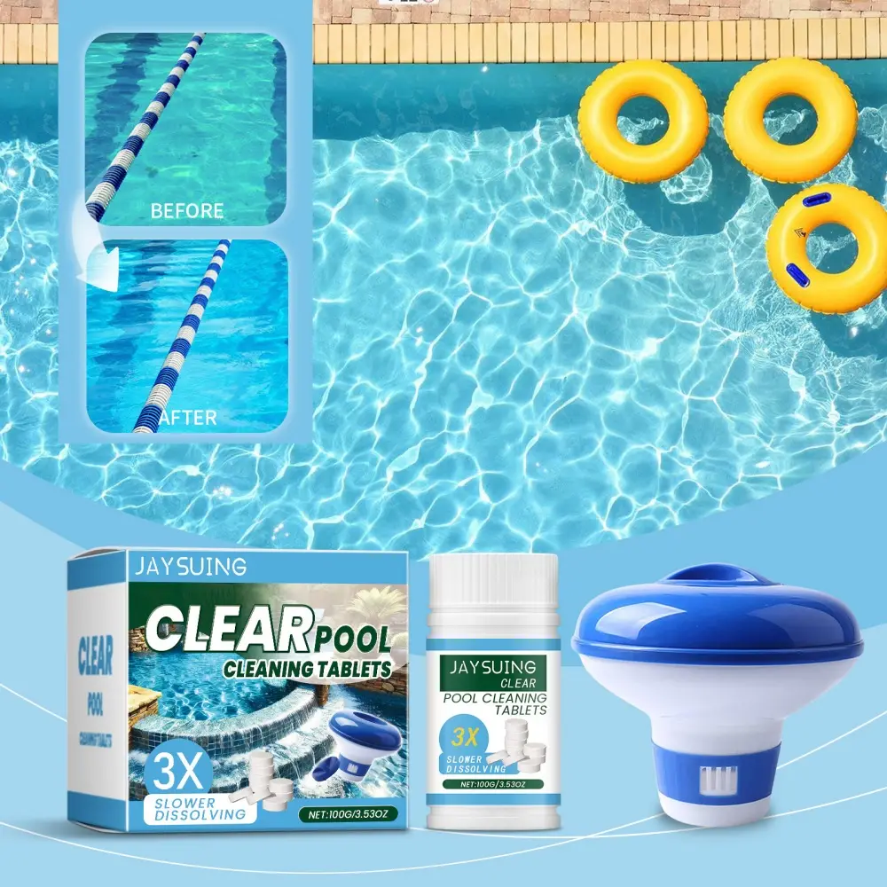 Comprimés effervescents pour piscine 100g + distributeur MCBOSON
