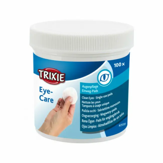 Compresses de nettoyage pour yeux du chien et du chat Trixie – Boîte de 100 compresses
