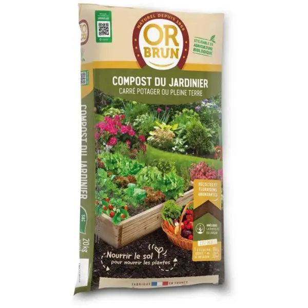 Compost du jardinier – OR BRUN – OBRACOJA20N – 20 L