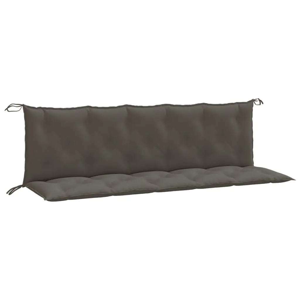 Coussins de banc de jardin lot de 2 | Coussins d’extérieur gris foncé mélangé tissu Maison Chic