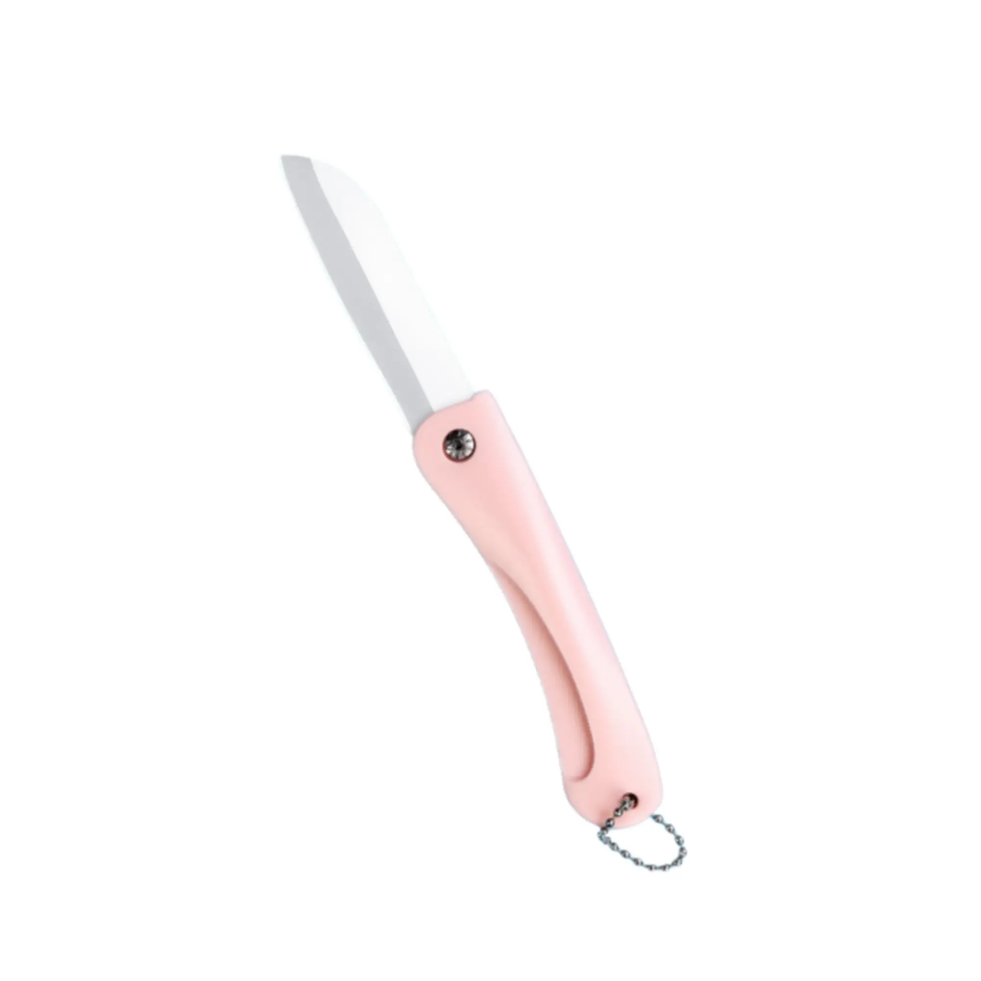 Couteau Céramique Rose Portable Légume Fruit Découpe Cuisine Maison Poche Pratique Cadeau DtopbuyAge