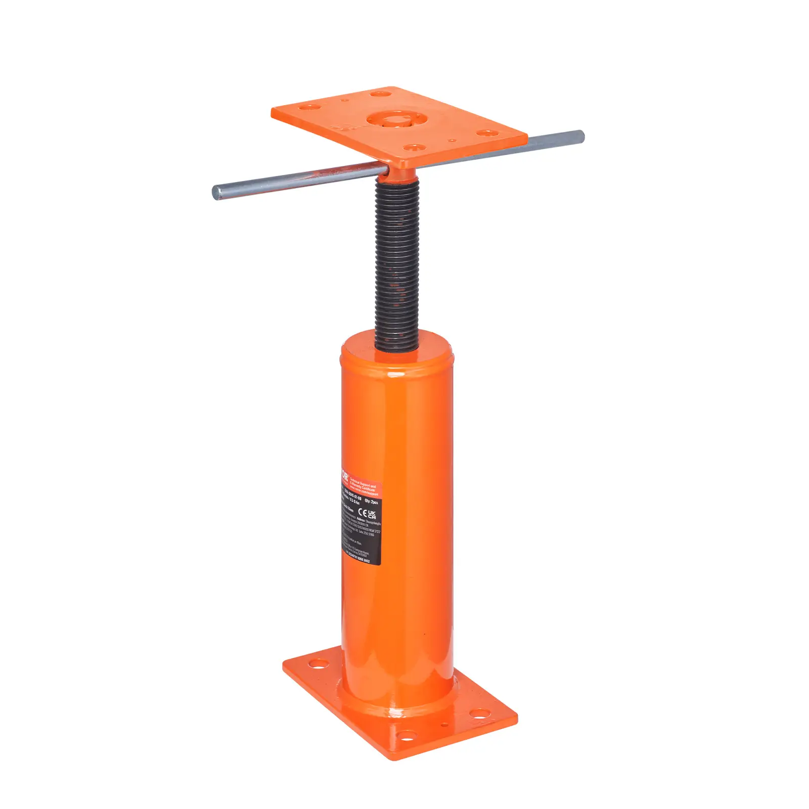 VEVOR Cric sol maison, ht. 12-16 pouces, charge max 9700 lb, poteau sous-sol poutre réglable.