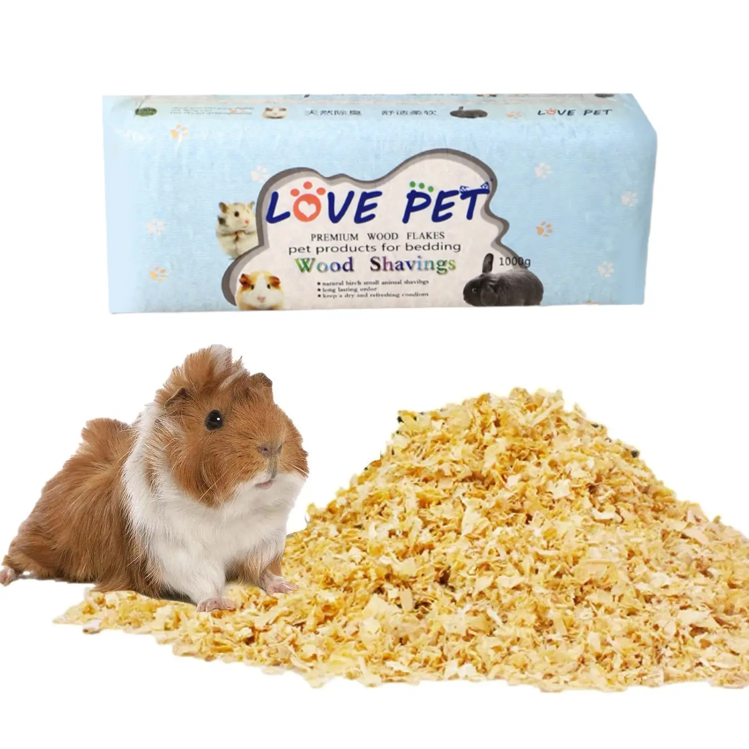 Copeaux de bois 1000g pour hamster et lapin – Literie safe DtopbuyAge
