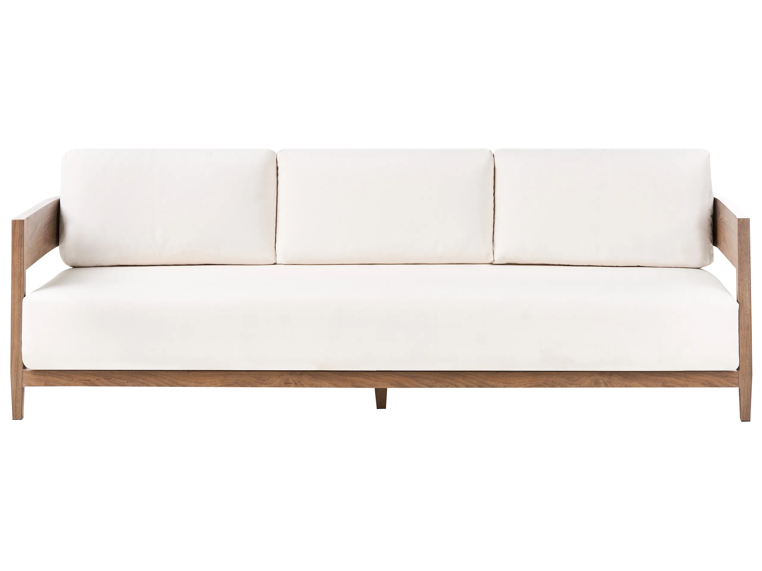 Garden Sofa 3 Seater SAMPIERI Metal Brown