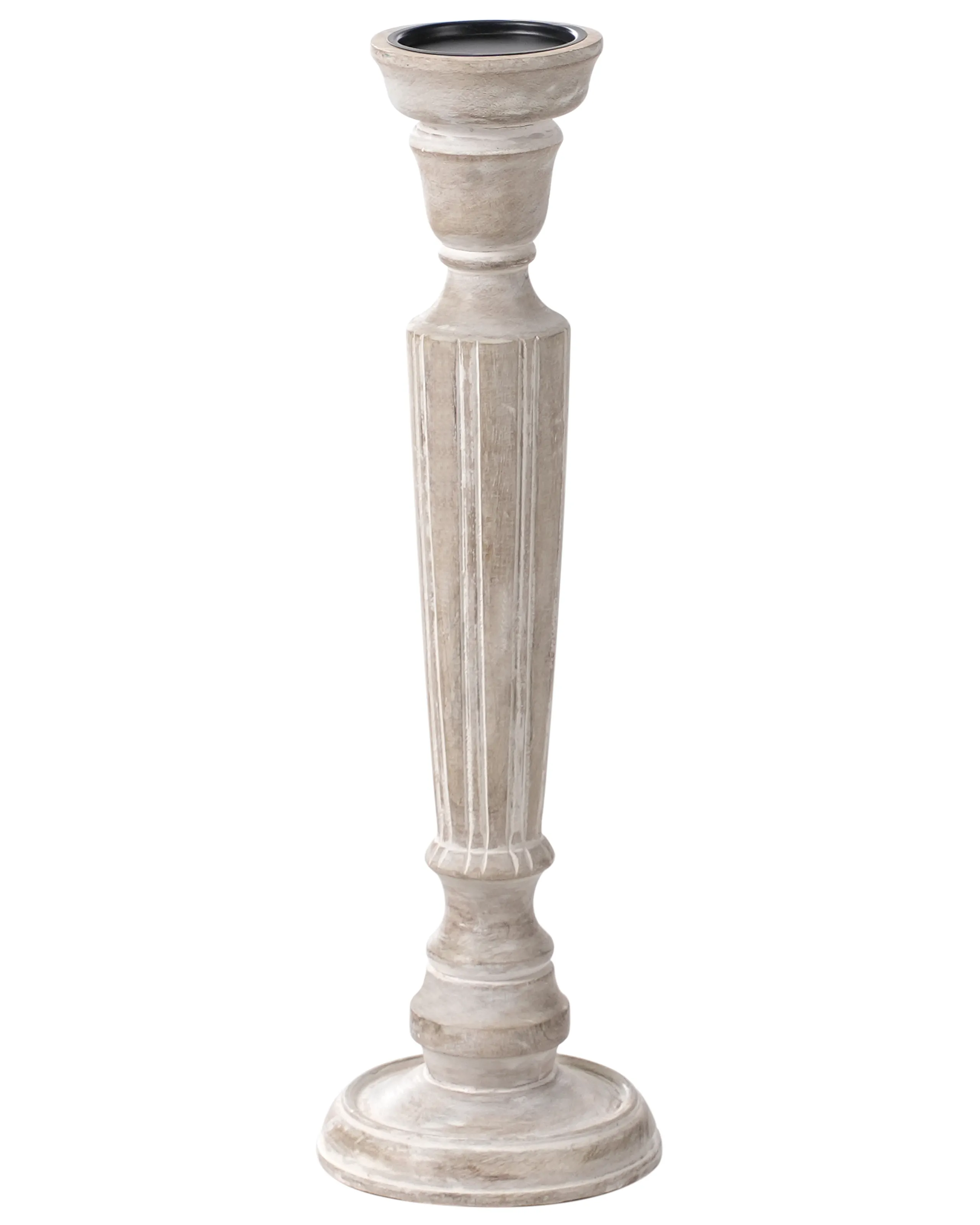 Candelero MALLAWI Madera de mango 50 cm Marrón claro