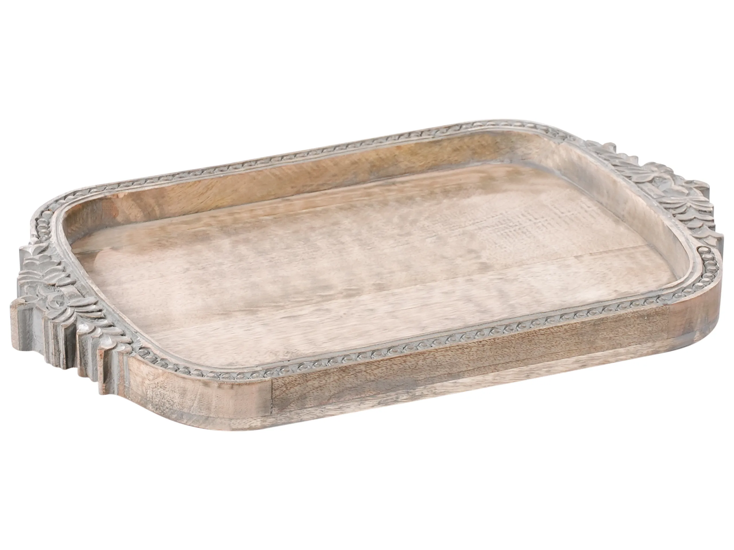 Bandeja decorativa ASIUT Madera de mango Marrón claro