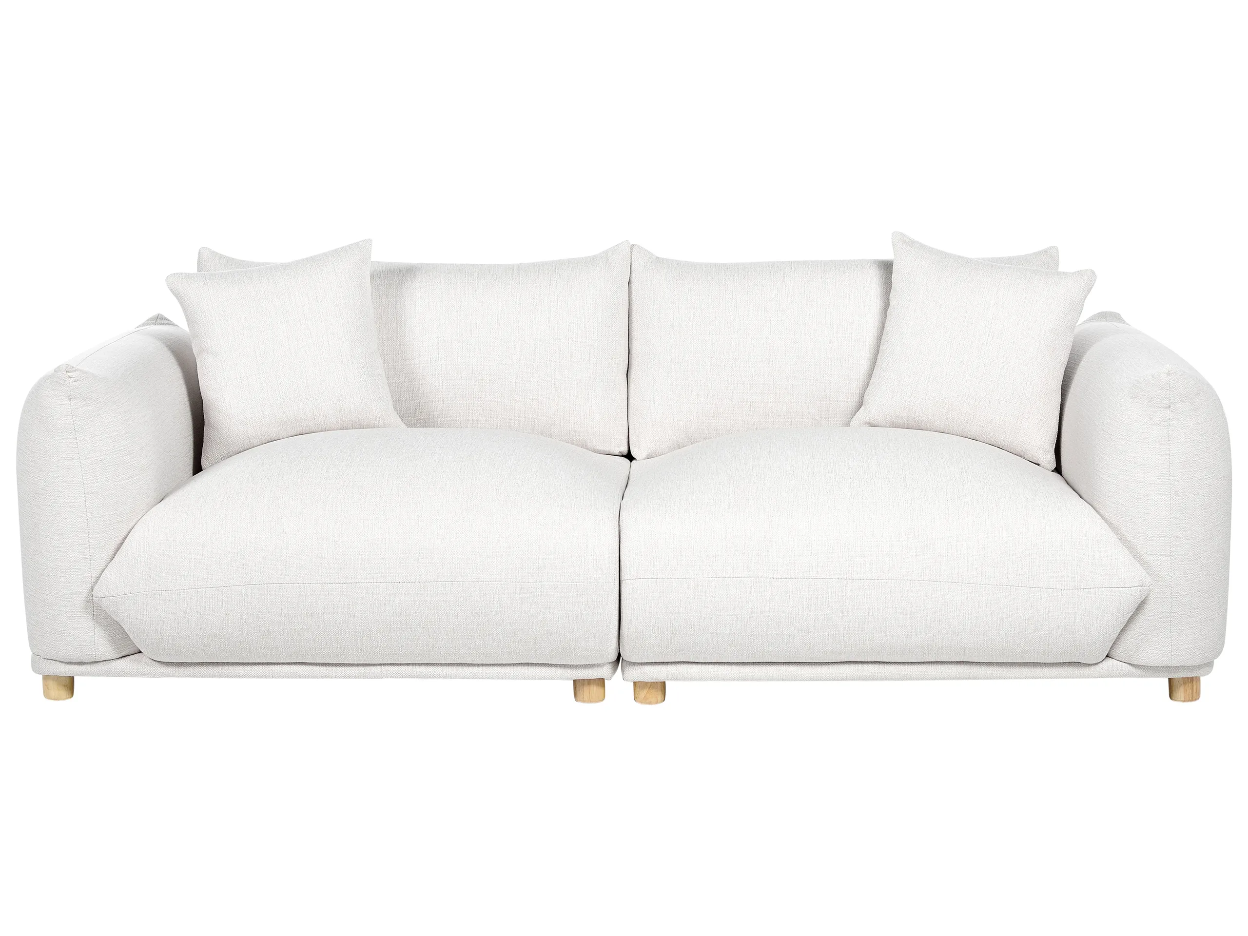 Sofa 3 Seater LUVOS Fabric Off-White