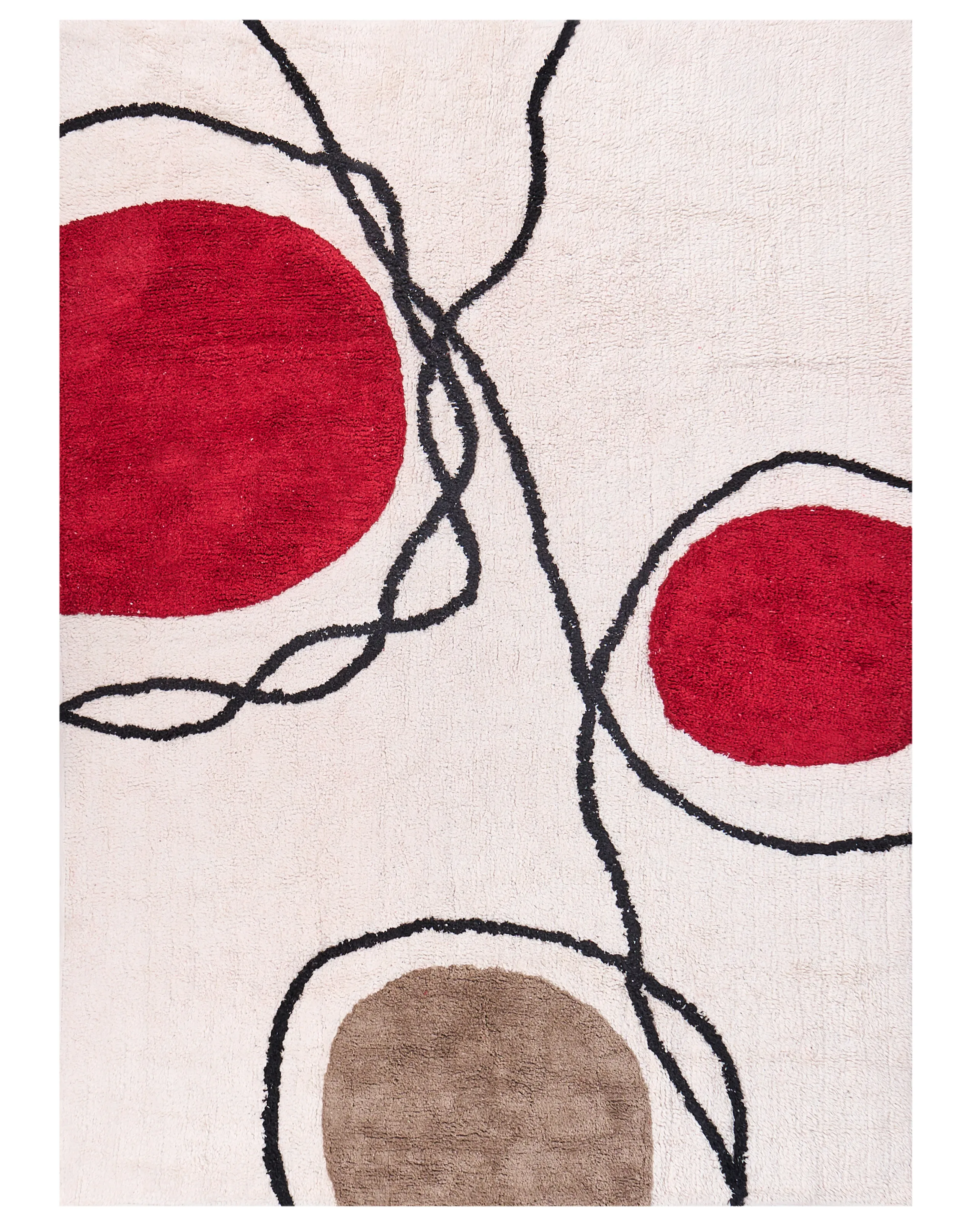 Alfombra BOLAT Beige 140 x 200 cm Algodón