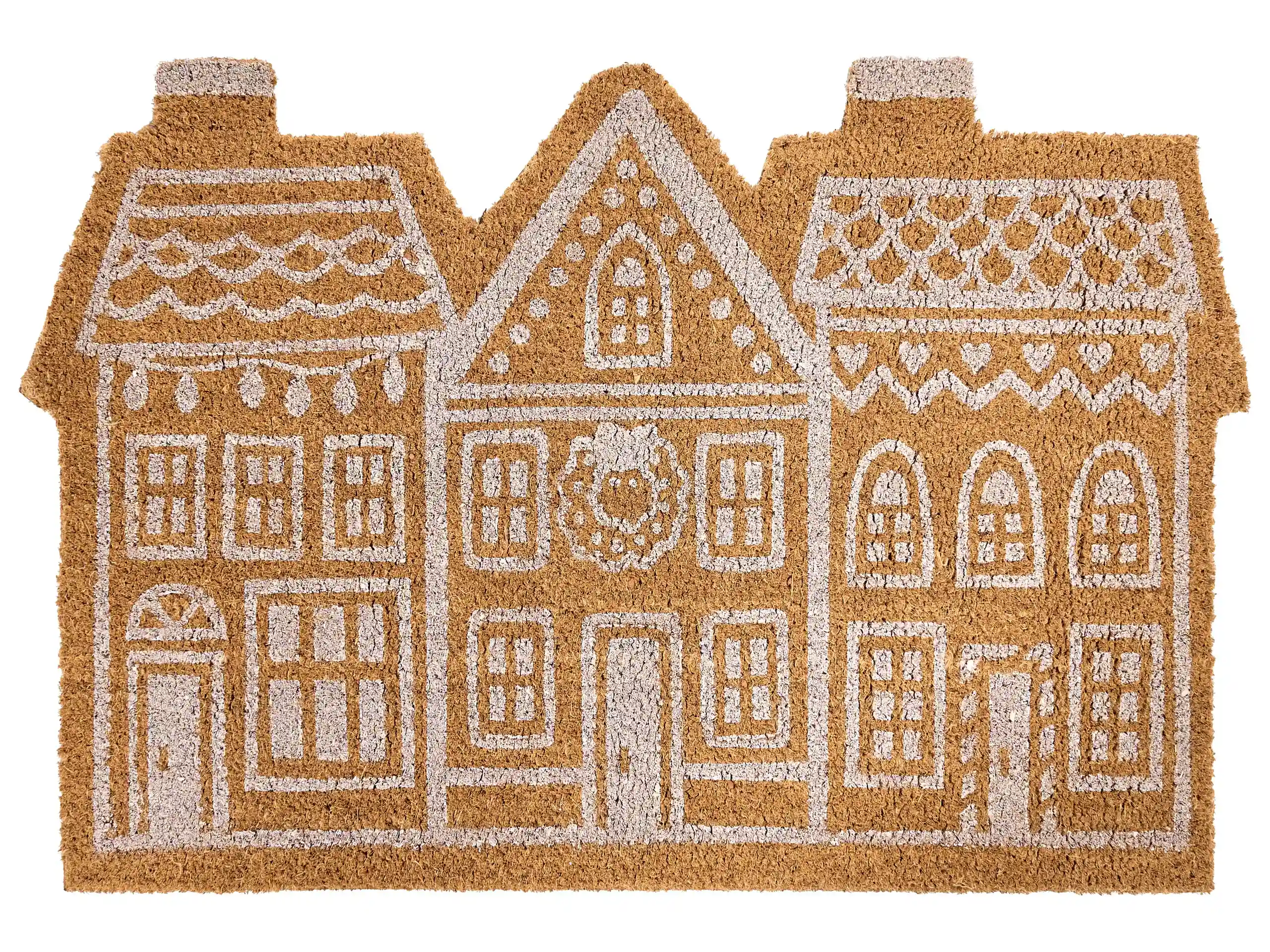 Doormat MUHIKAP Natural 60 x 90 cm Christmas Motif Coir