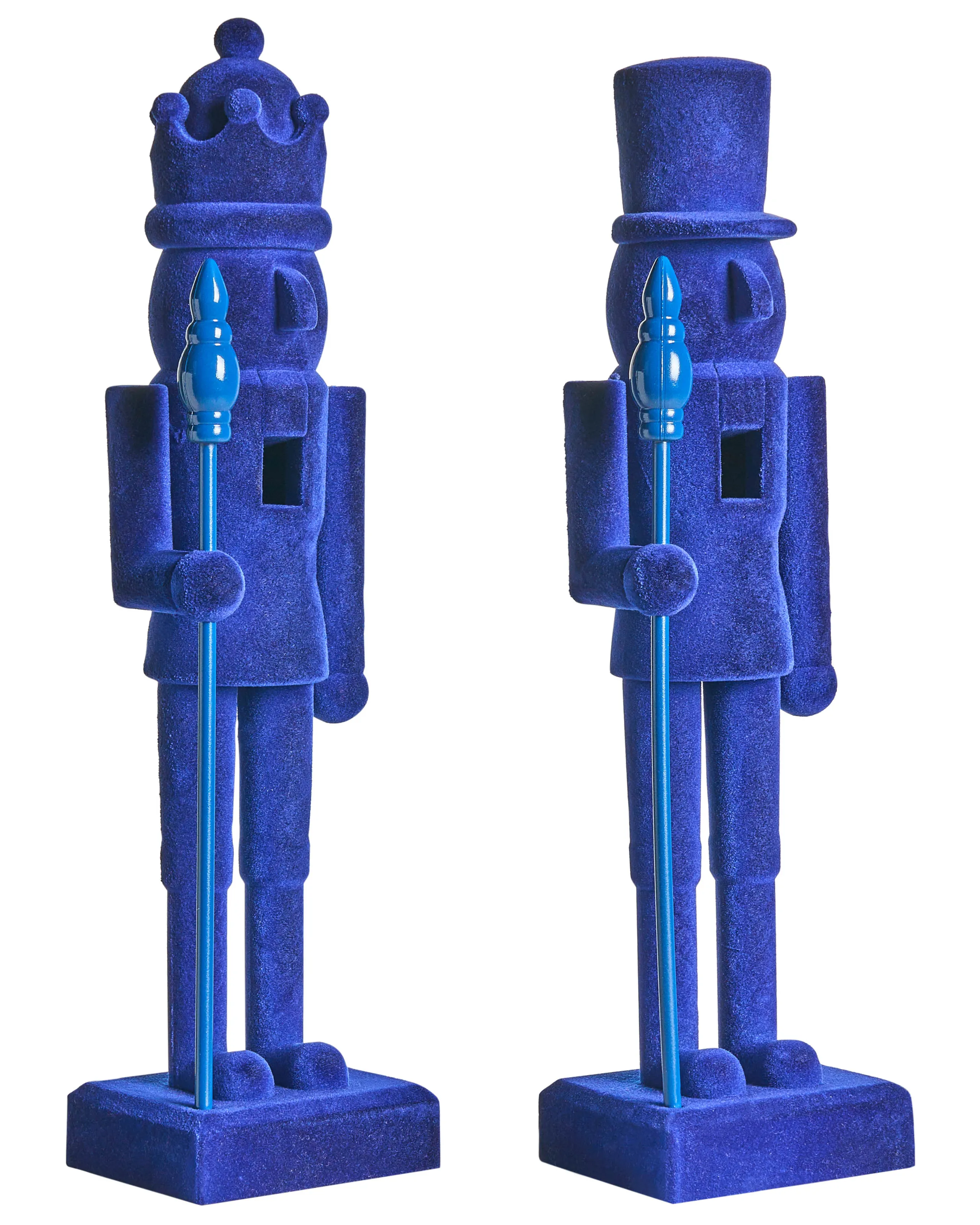 Conjunto de 2 figuras FLATEY Cascanueces 40 cm Azul
