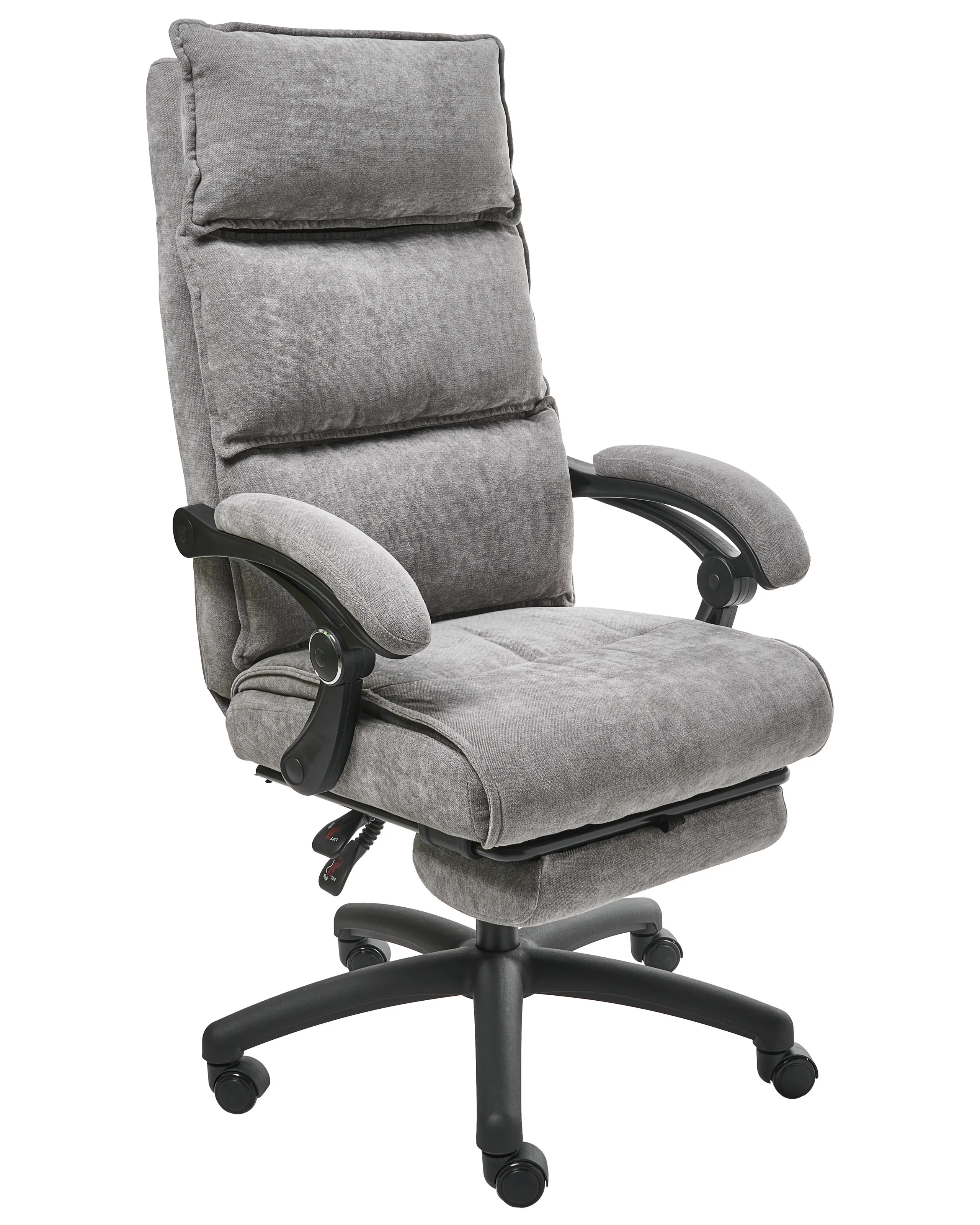 Executive Chair with Footrest EATON Chenille Grey