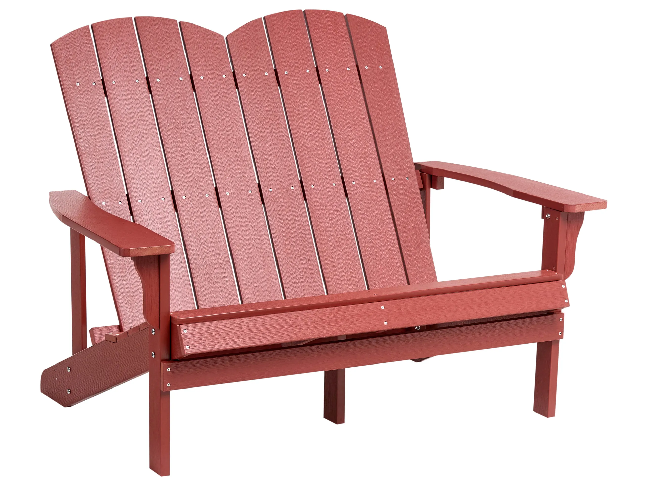 Banco de jardín ADIRONDACK 125 cm Rojo