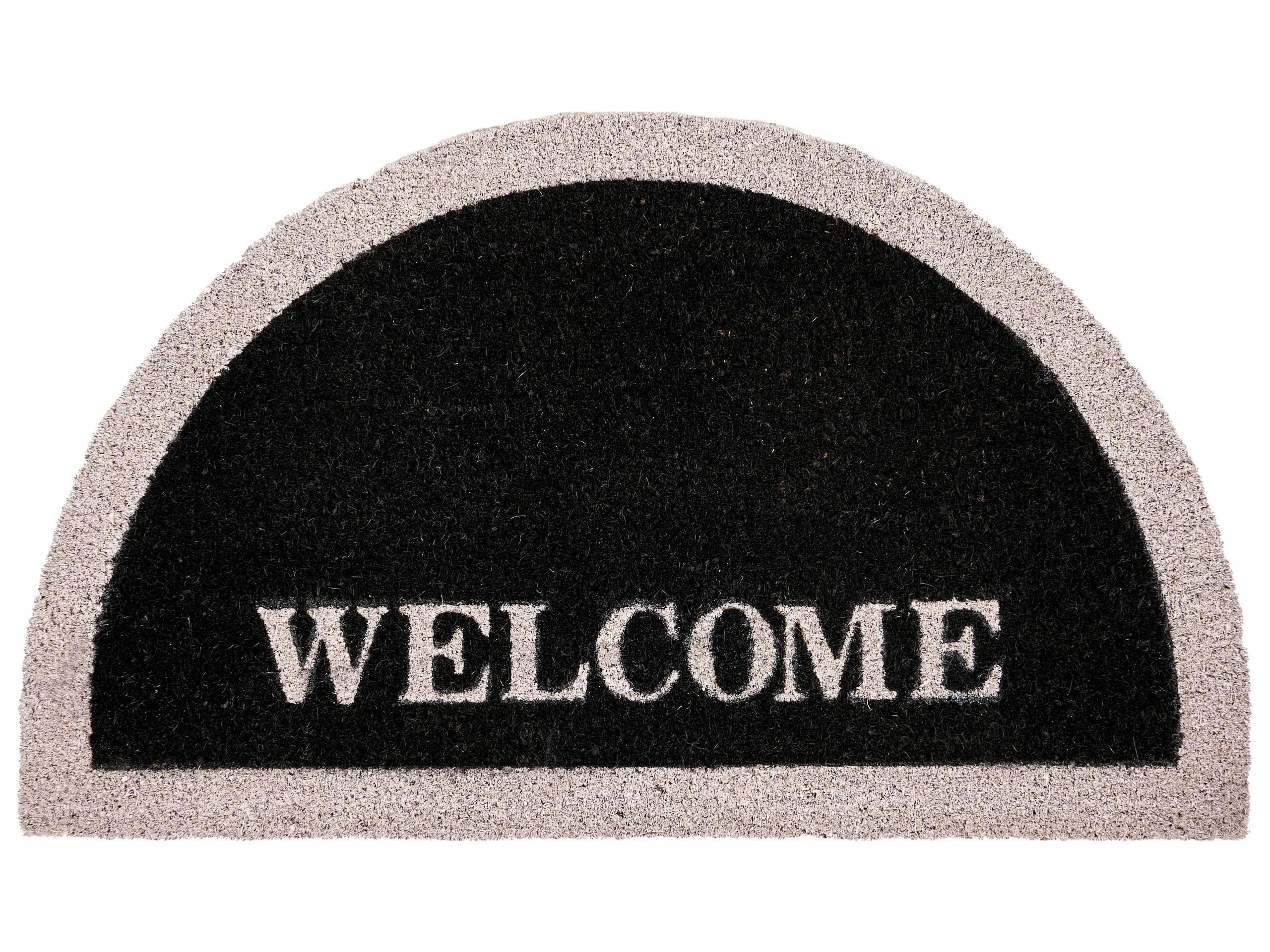 Doormat BUHI Black 45 x 75 cm Text Coir