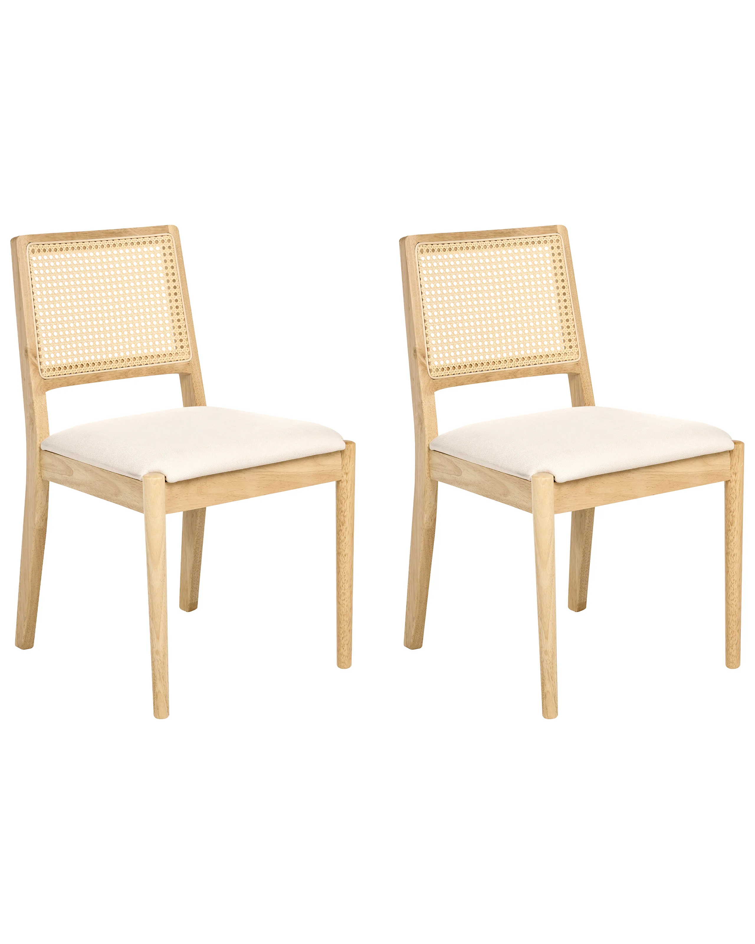 Conjunto de 2 sillas de comedor TAMARAC Madera Marrón claro