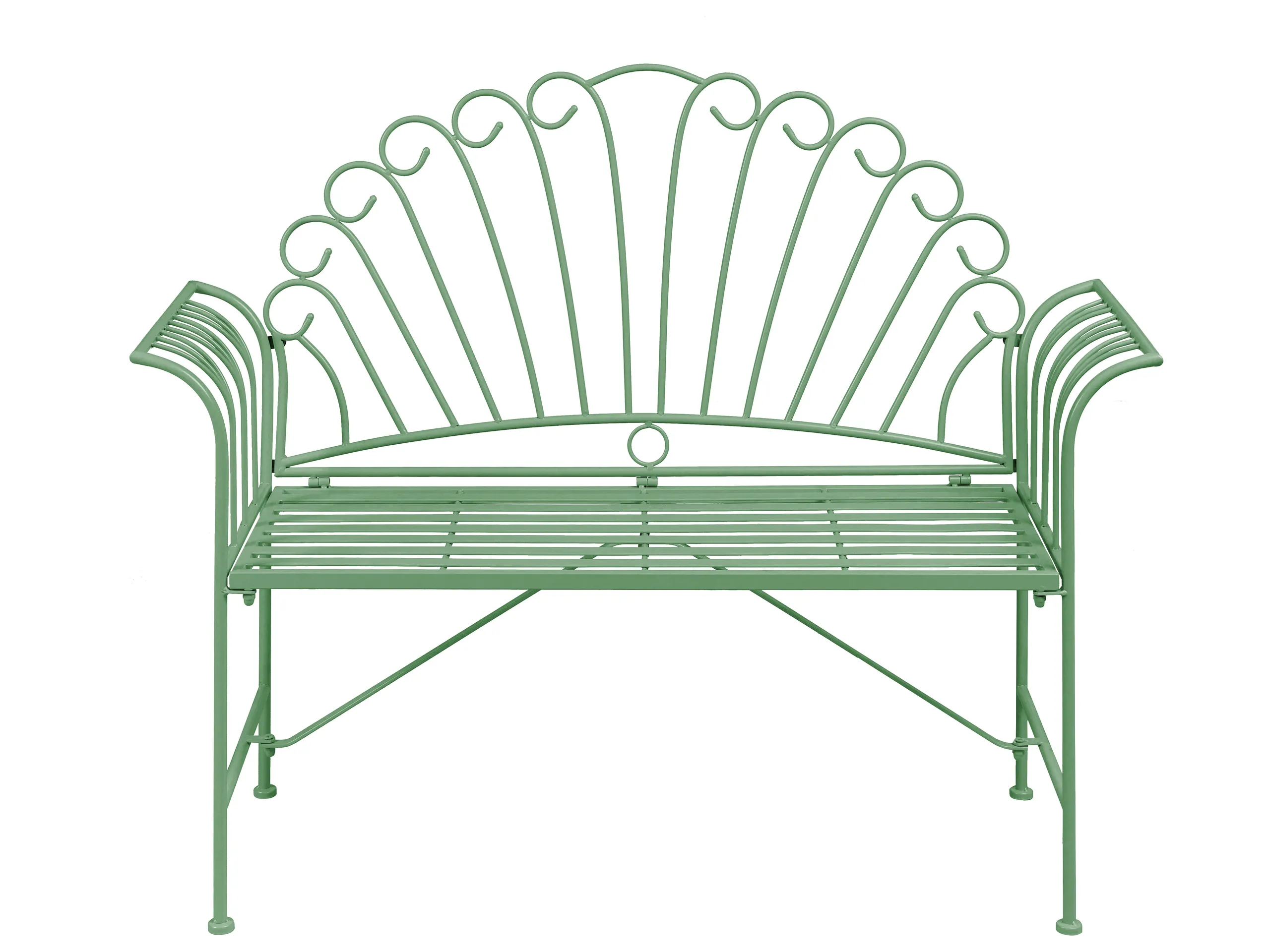Banco de jardín CAVINIA 125 cm Metal Verde