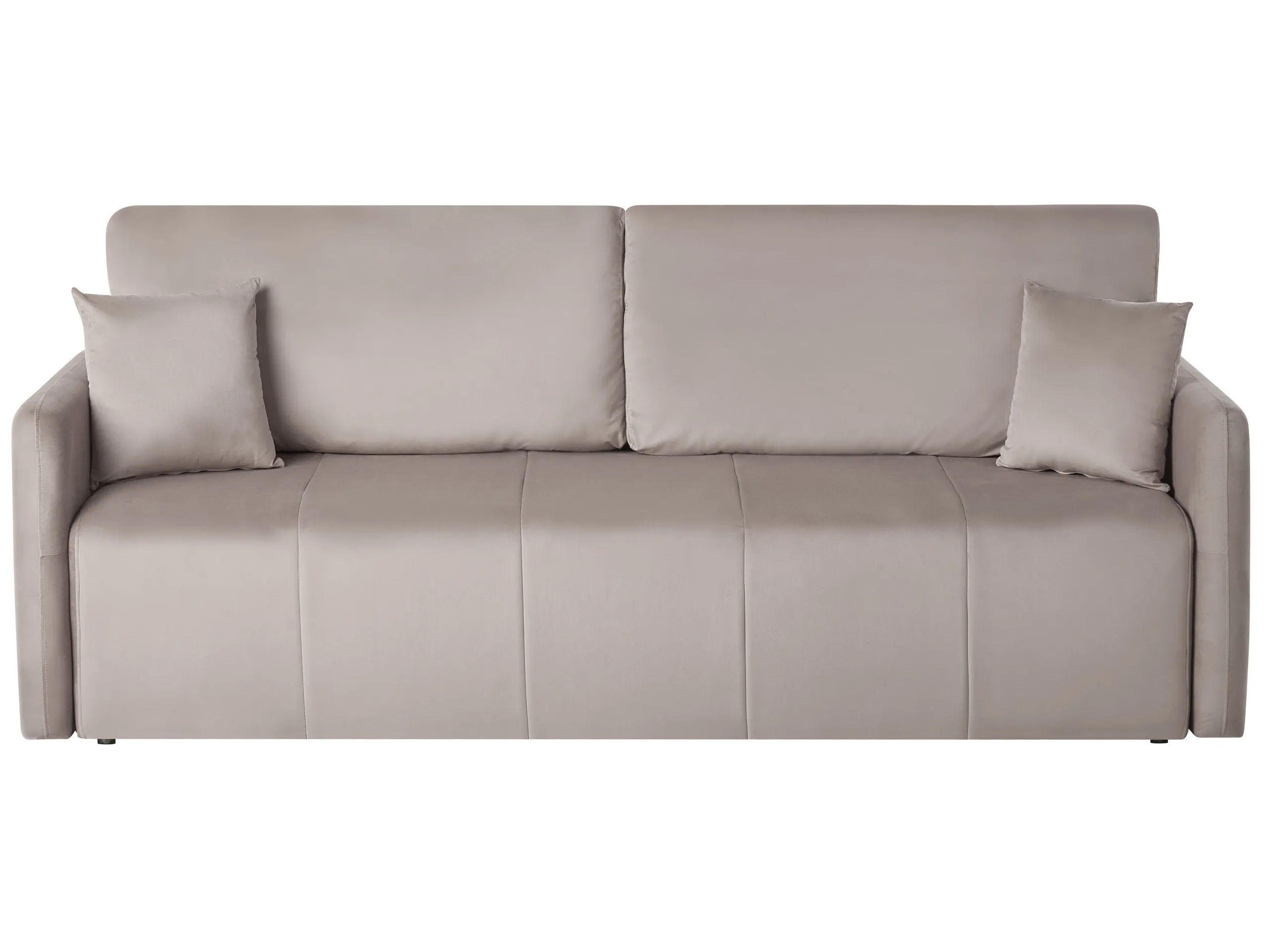 Sofa Bed 3 Seater EGGE Velvet Taupe
