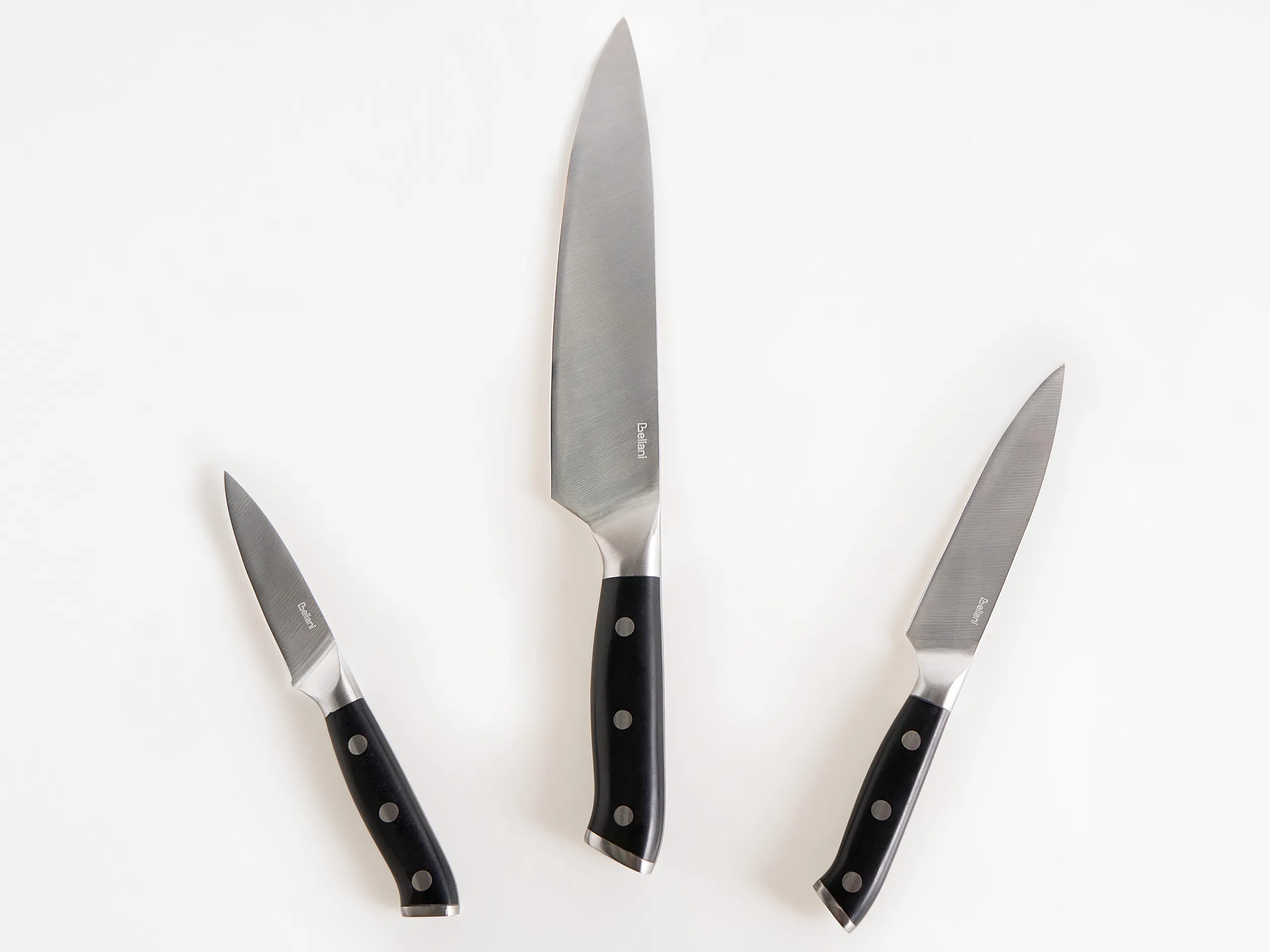 Conjunto de 3 cuchillos IKEDA Negro