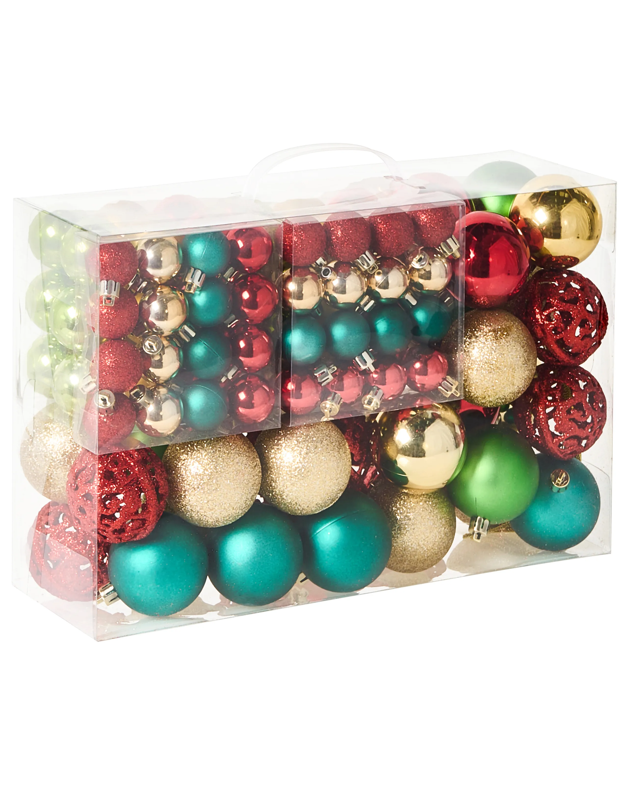 Conjunto de 100 bolas de Navidad VANERN Multicolor
