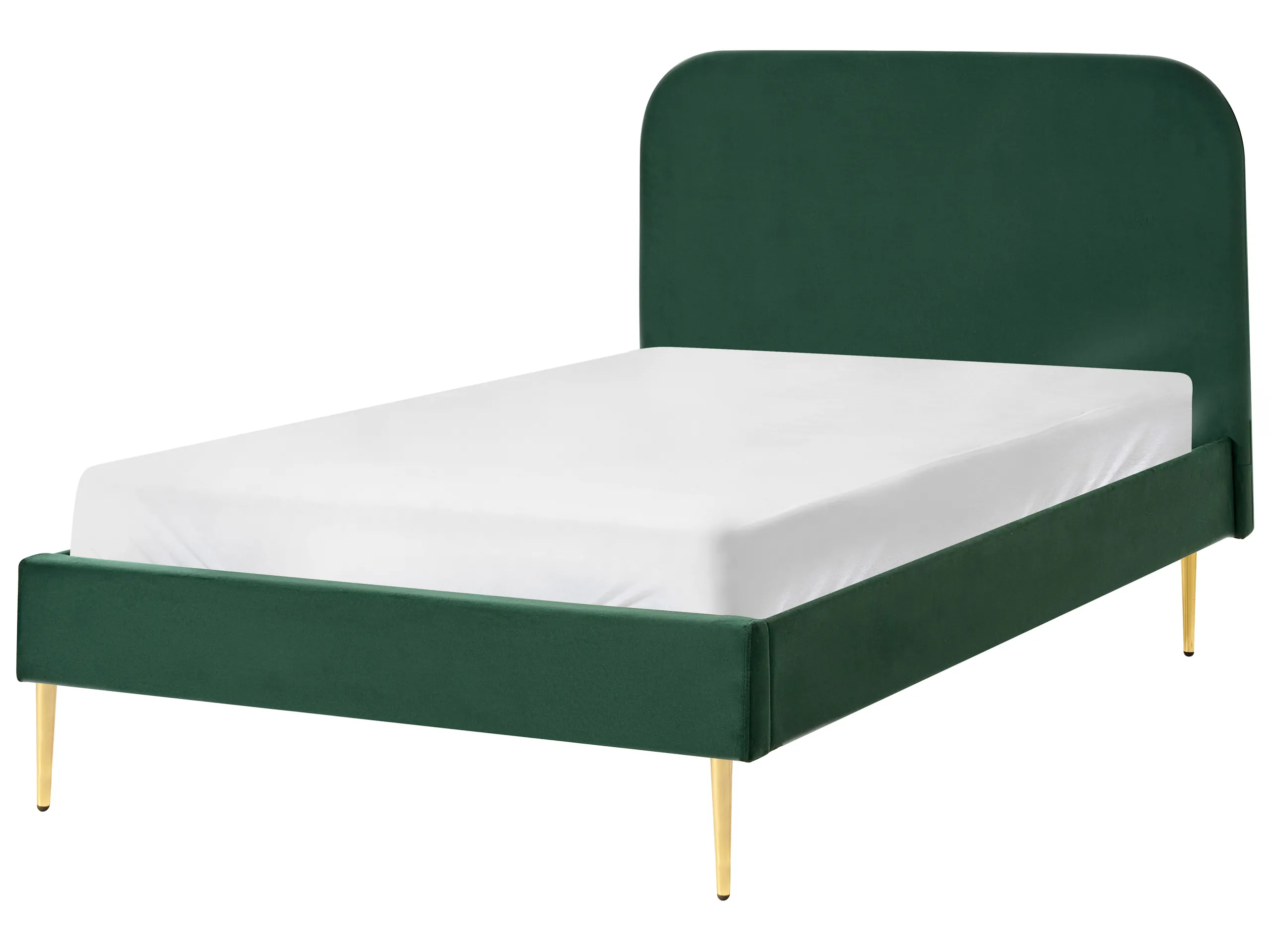 Cama Terciopelo FLAYAT 120 x 200 cm Verde oscuro