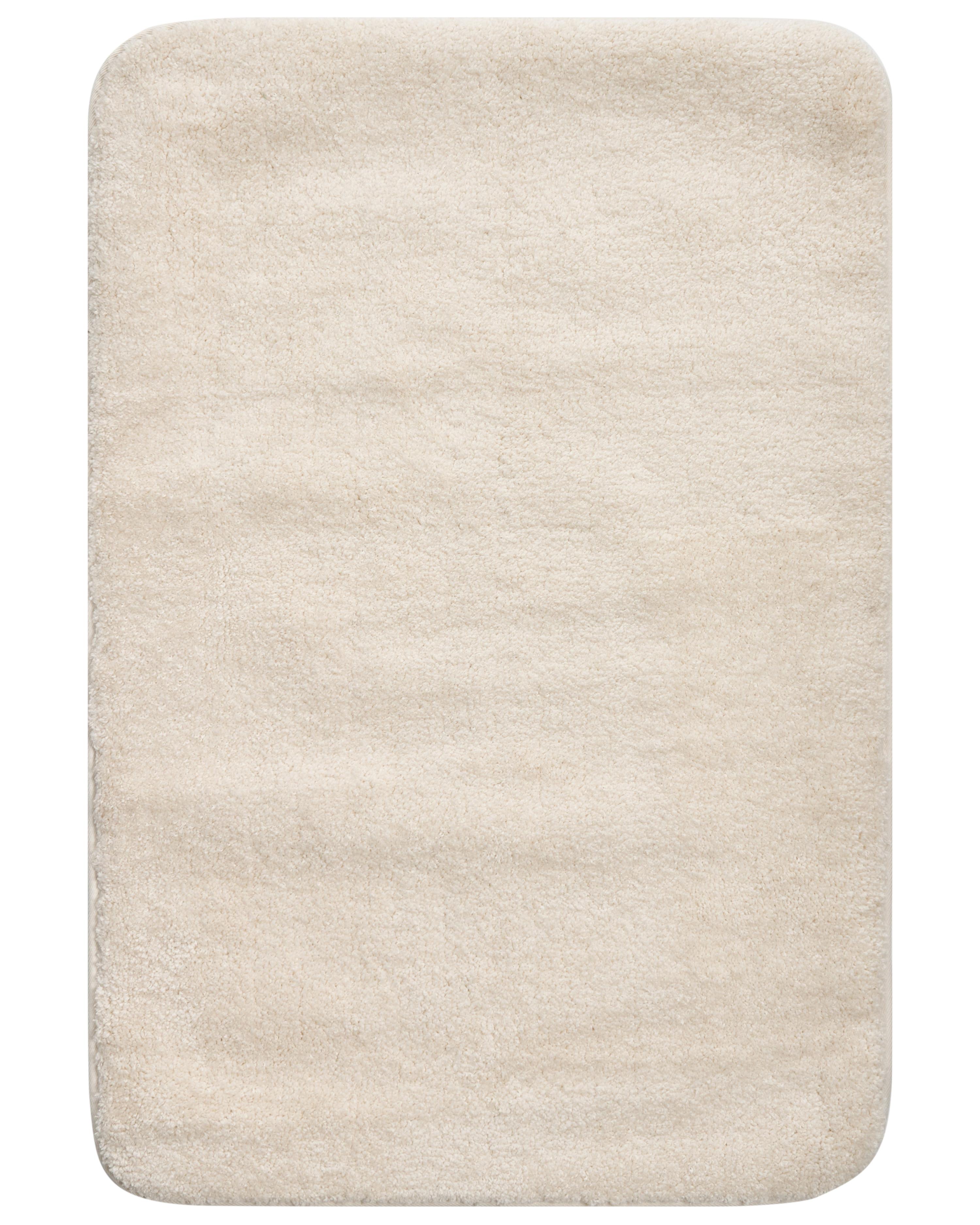 Alfombrilla de baño URLANA Blanco crema 60 x 90 cm Microfibra