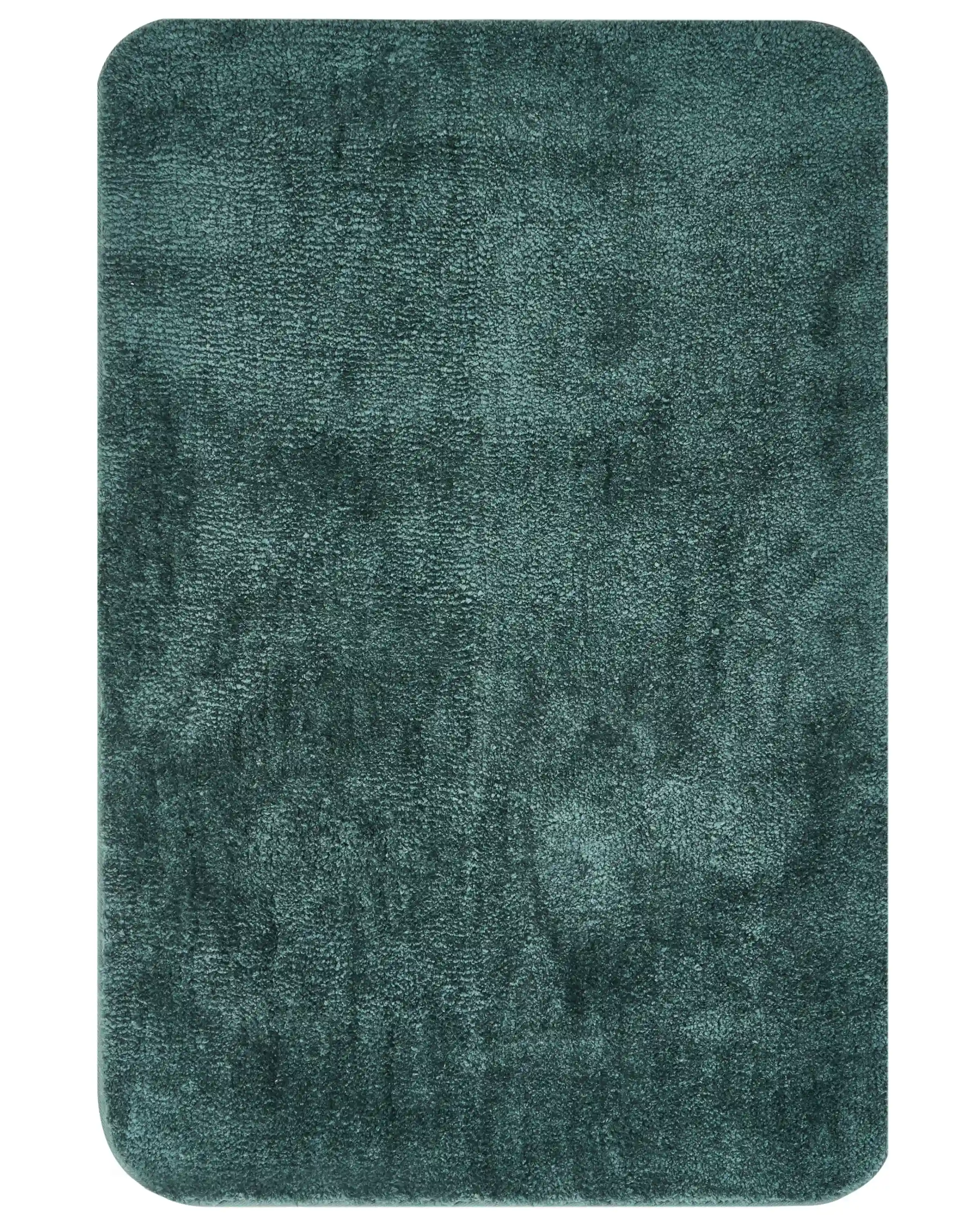 Alfombrilla de baño URLANA Verde oscuro 60 x 90 cm Microfibra