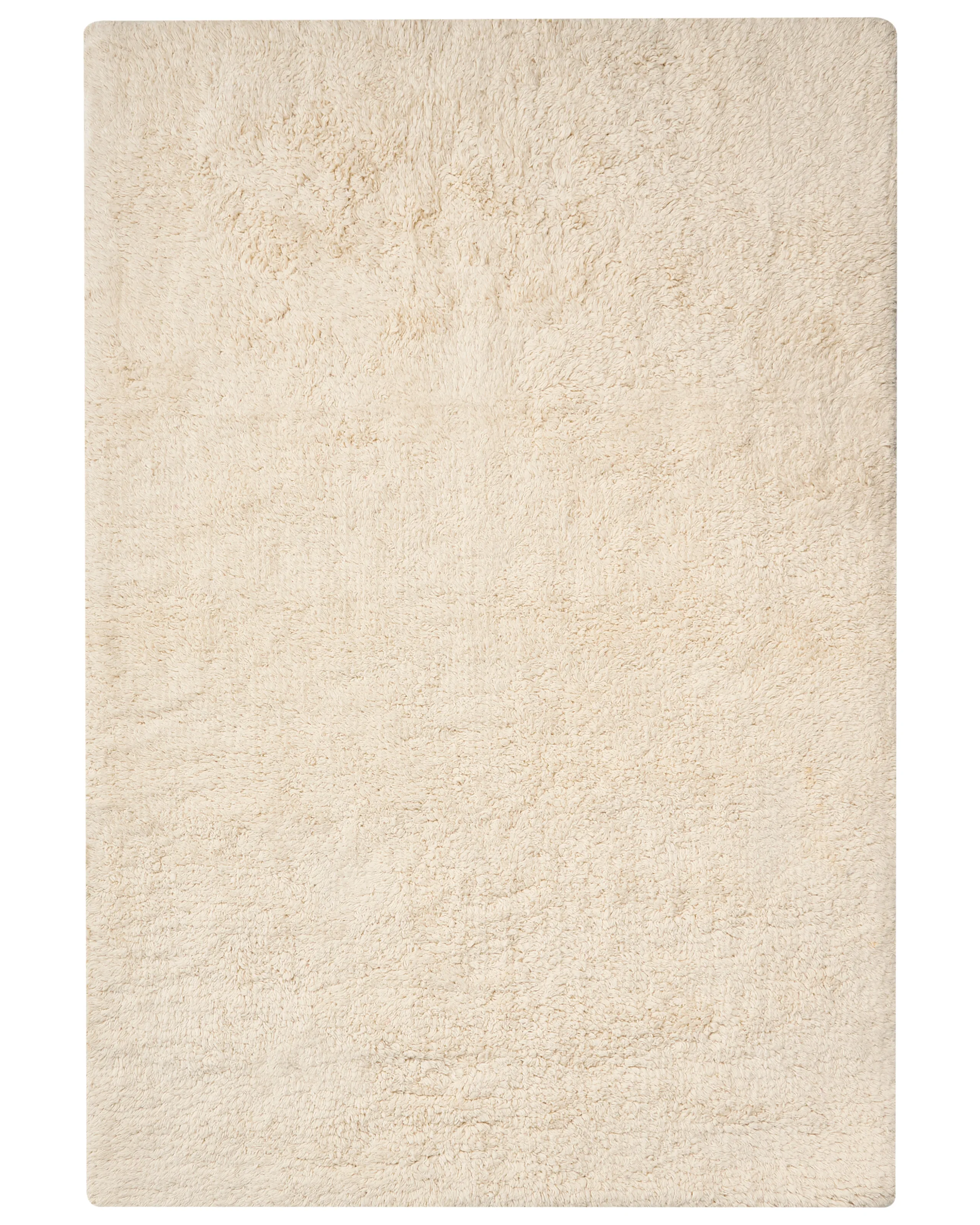Alfombrilla de baño GOELA Blanco crema 60 x 90 cm Algodón