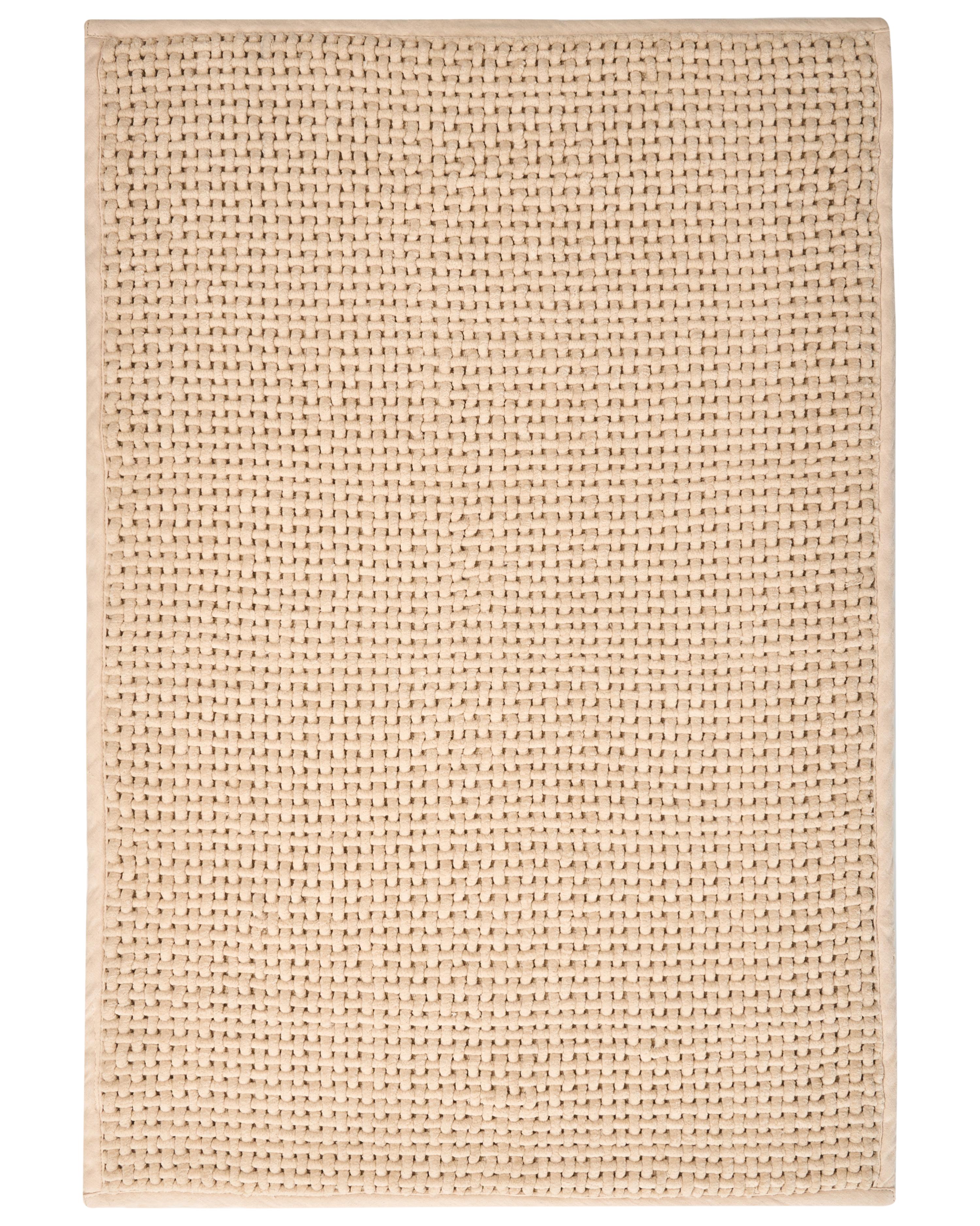 Alfombrilla de baño KARAD Beige 60 x 90 cm Algodón