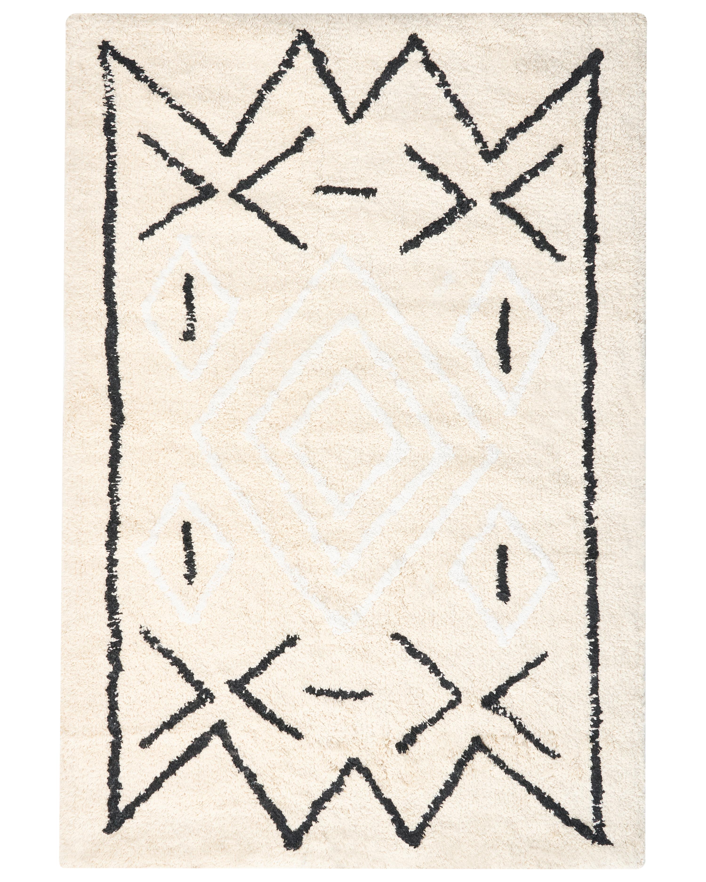 Alfombrilla de baño UNTLA Beige claro 60 x 90 cm Algodón