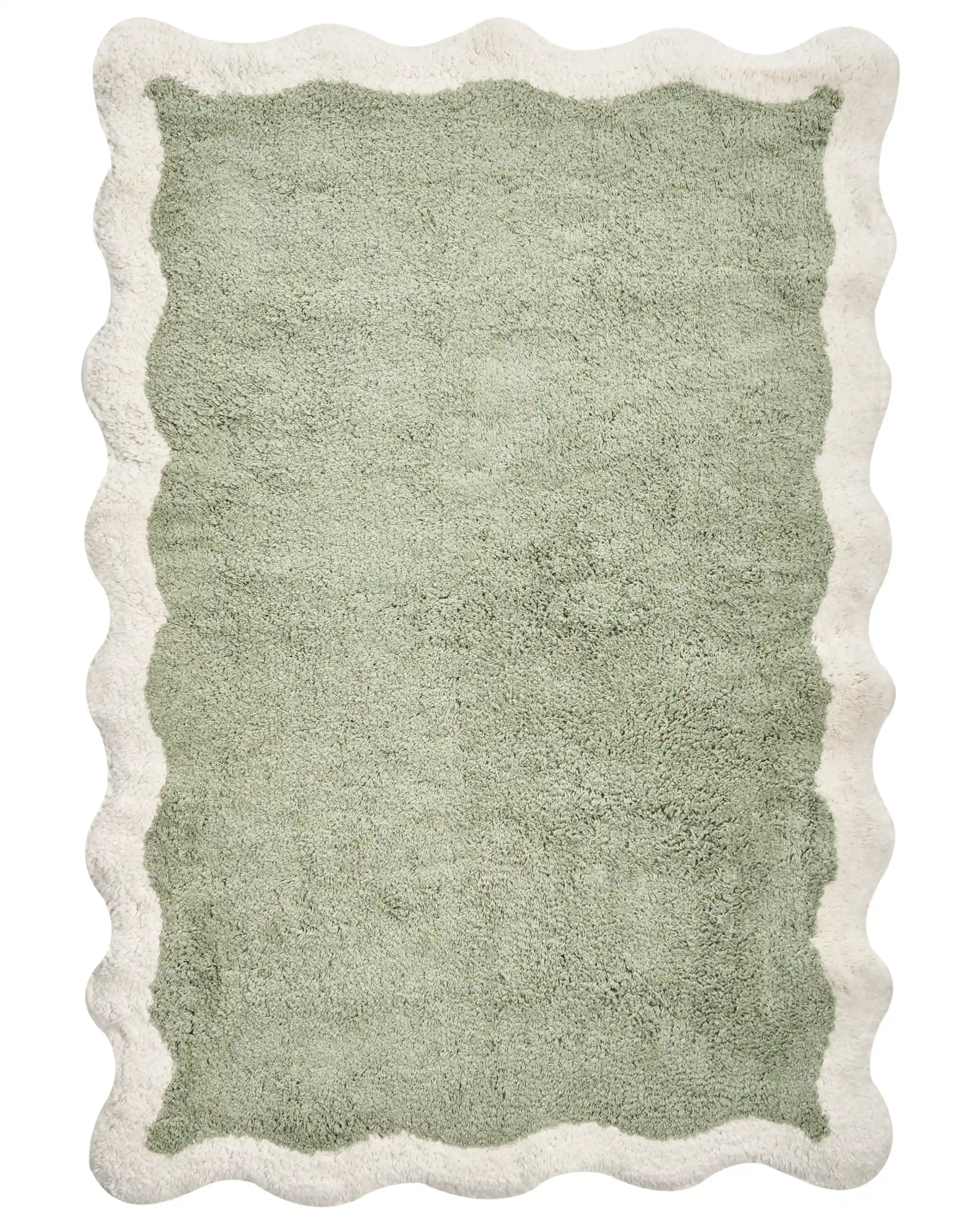 Alfombrilla de baño NANGAL Verde 60 x 90 cm Algodón