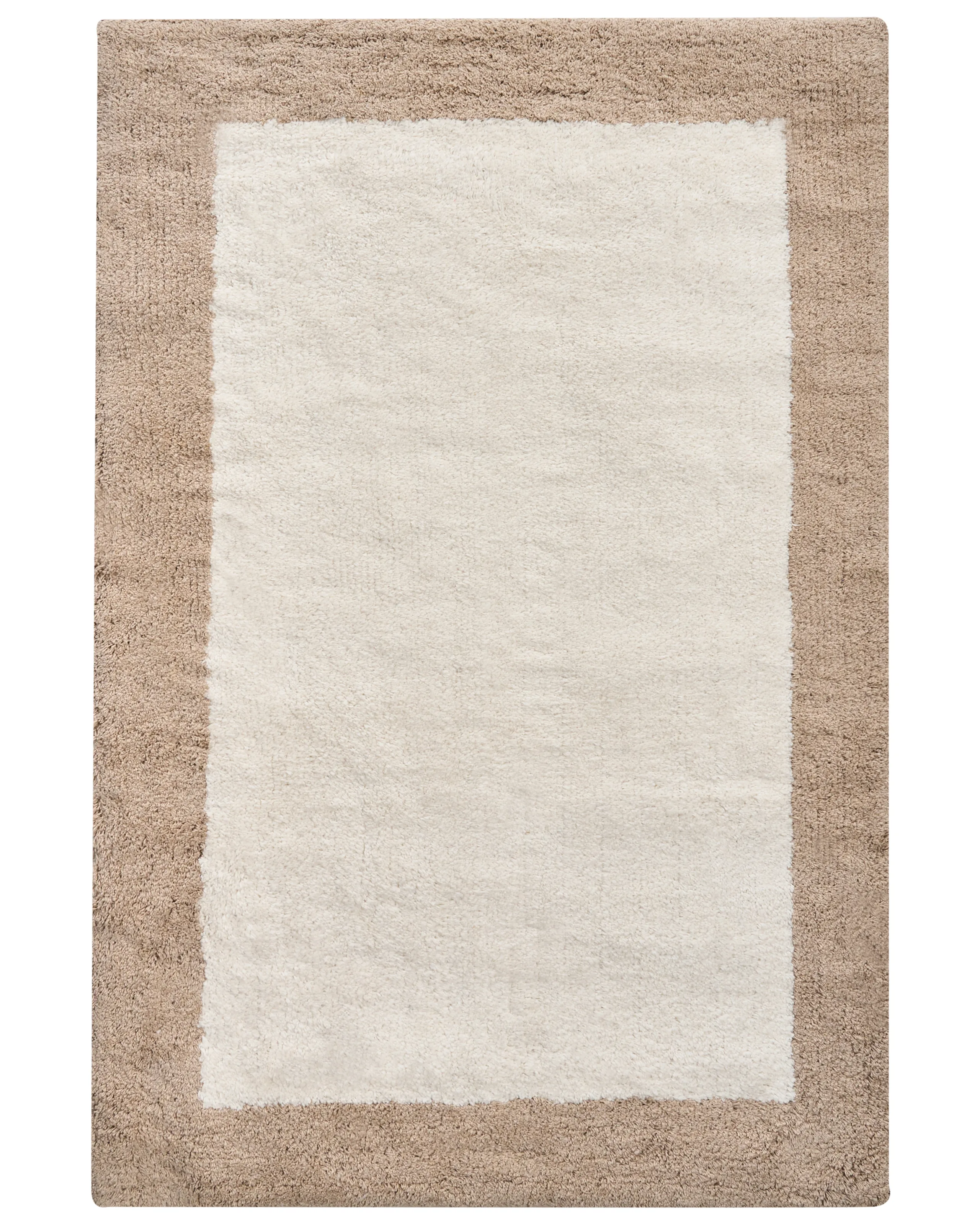 Alfombrilla de baño KABRI Marrón/Beige 60 x 90 cm Algodón