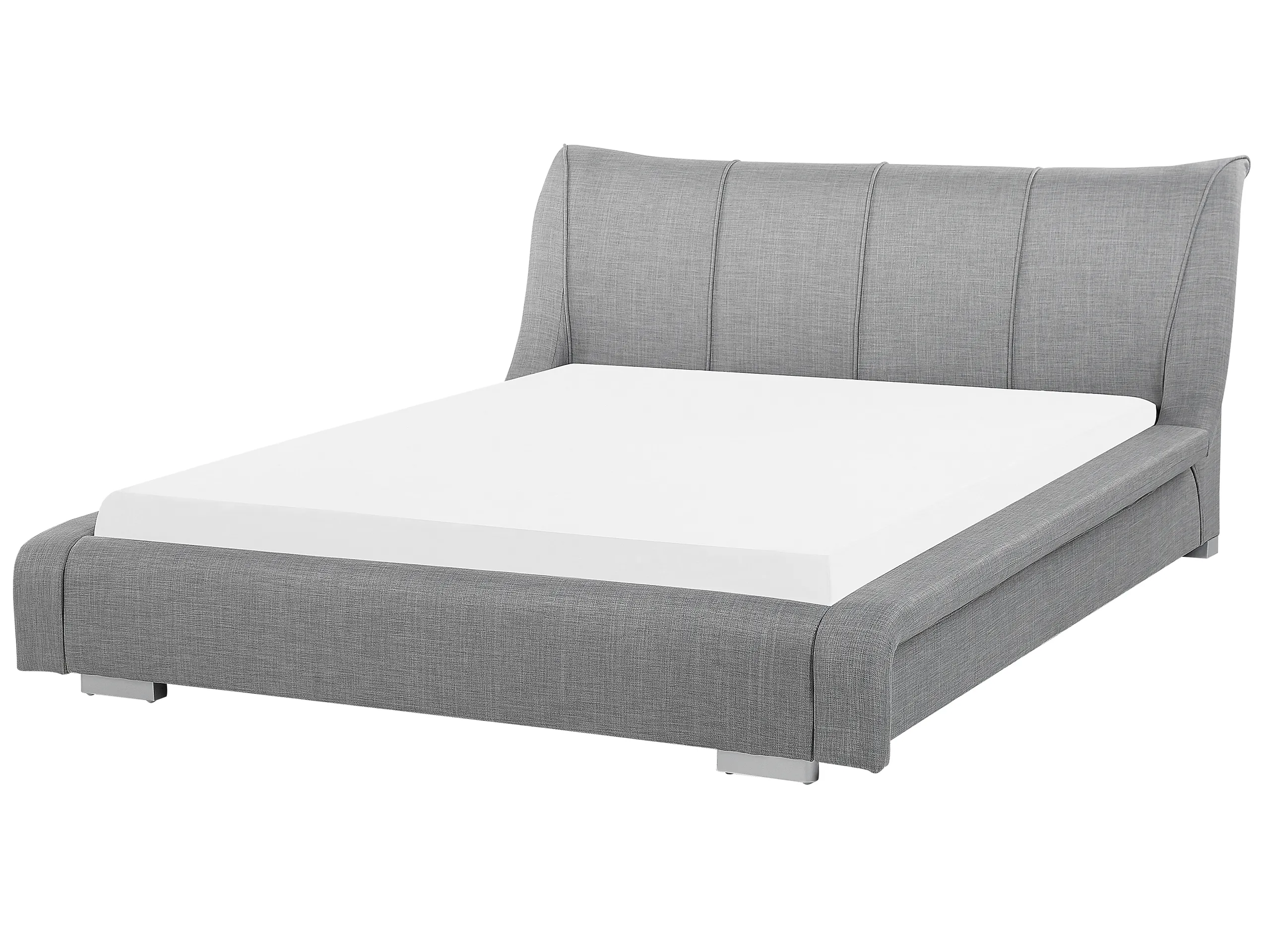 Cama de agua Tela NANTES 180 x 200 cm Gris claro