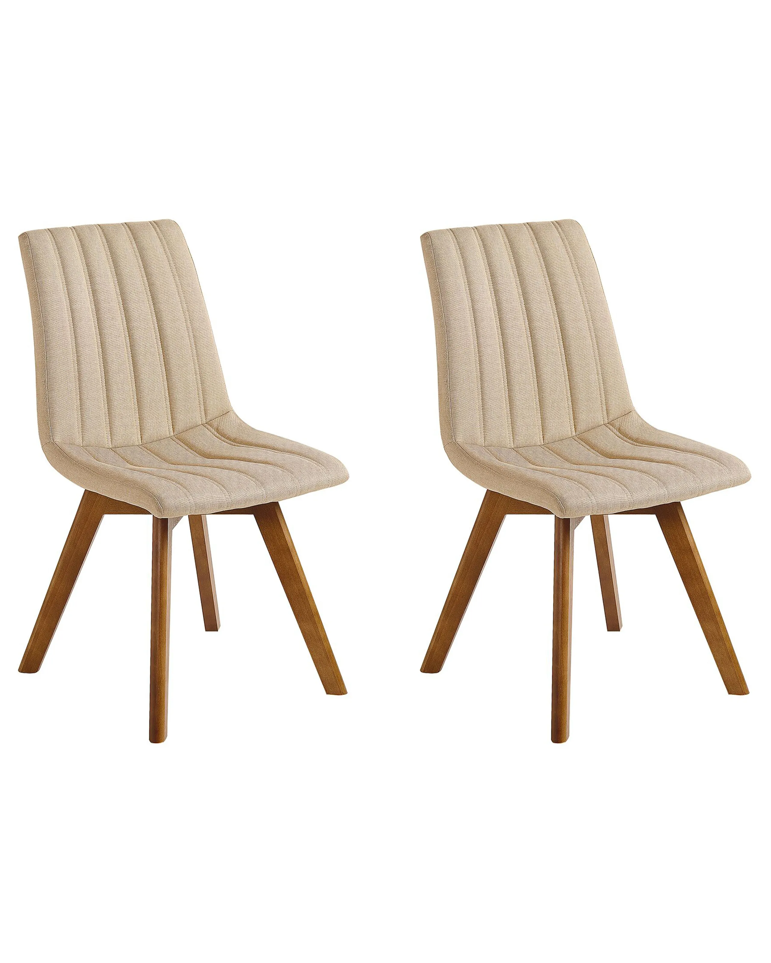 Conjunto de 2 sillas de comedor CALGARY Tela Arena
