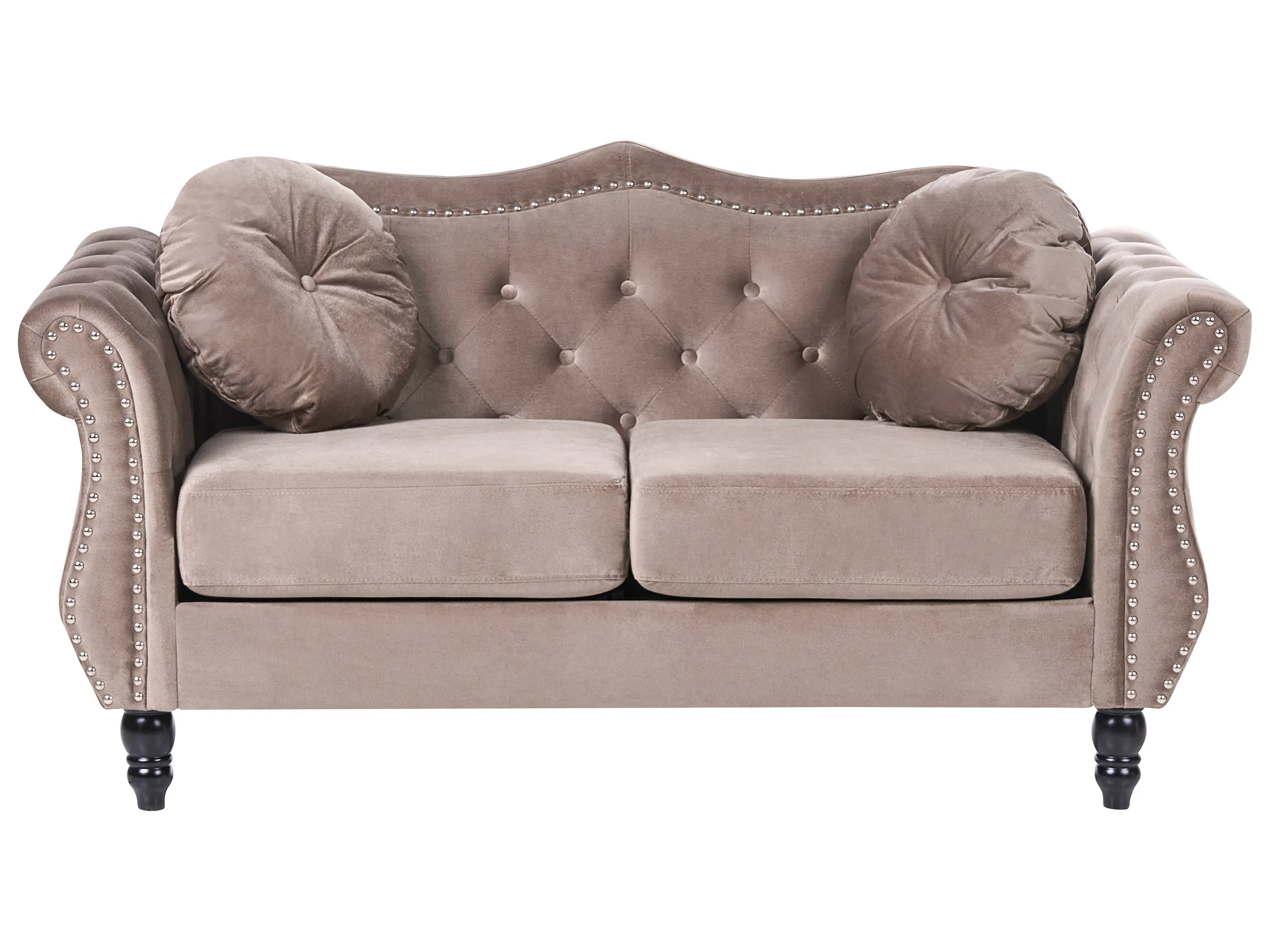 Sofa 2 Seater SKIEN Velvet Taupe