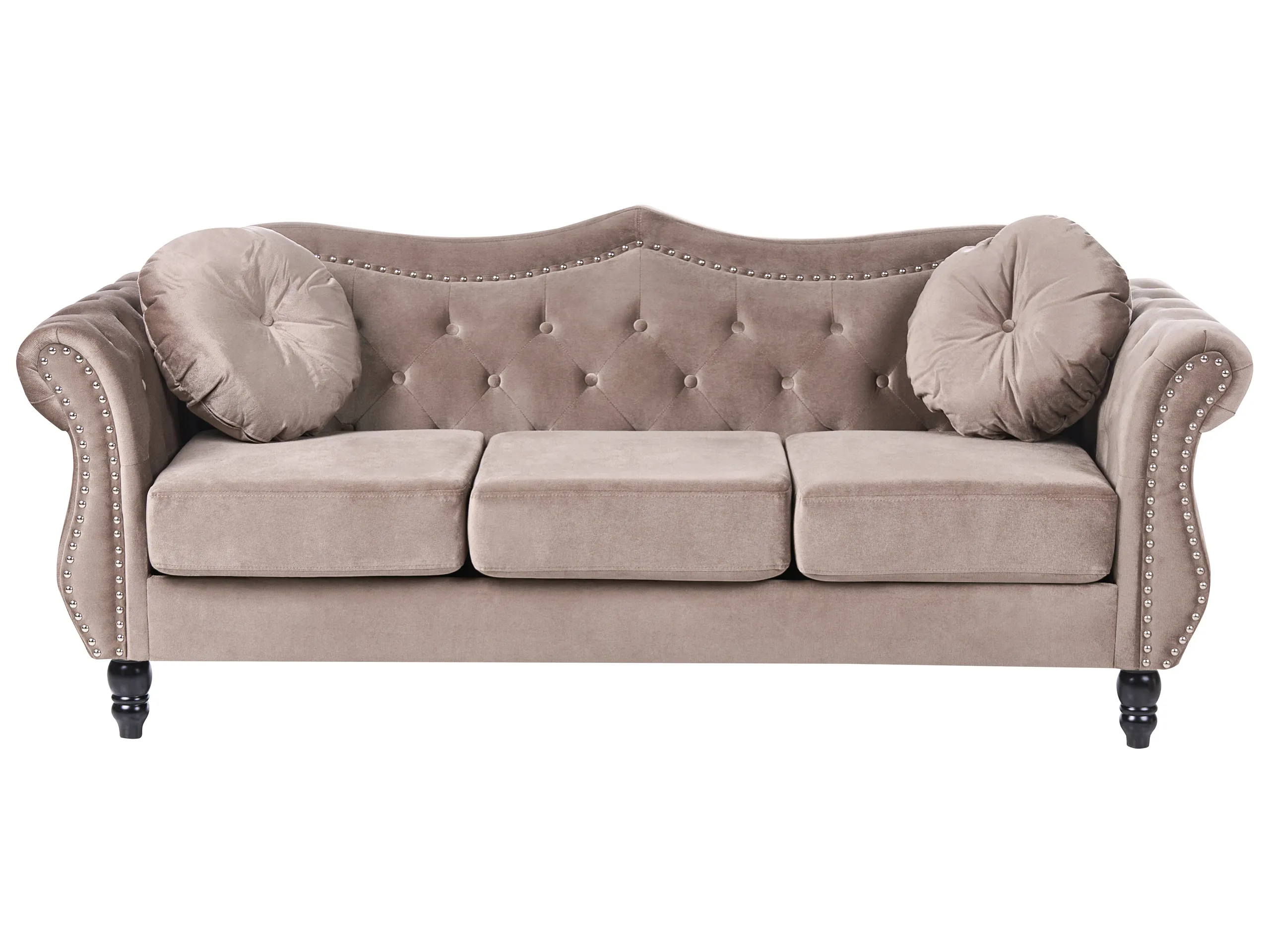 Sofa 3 Seater SKIEN Velvet Taupe