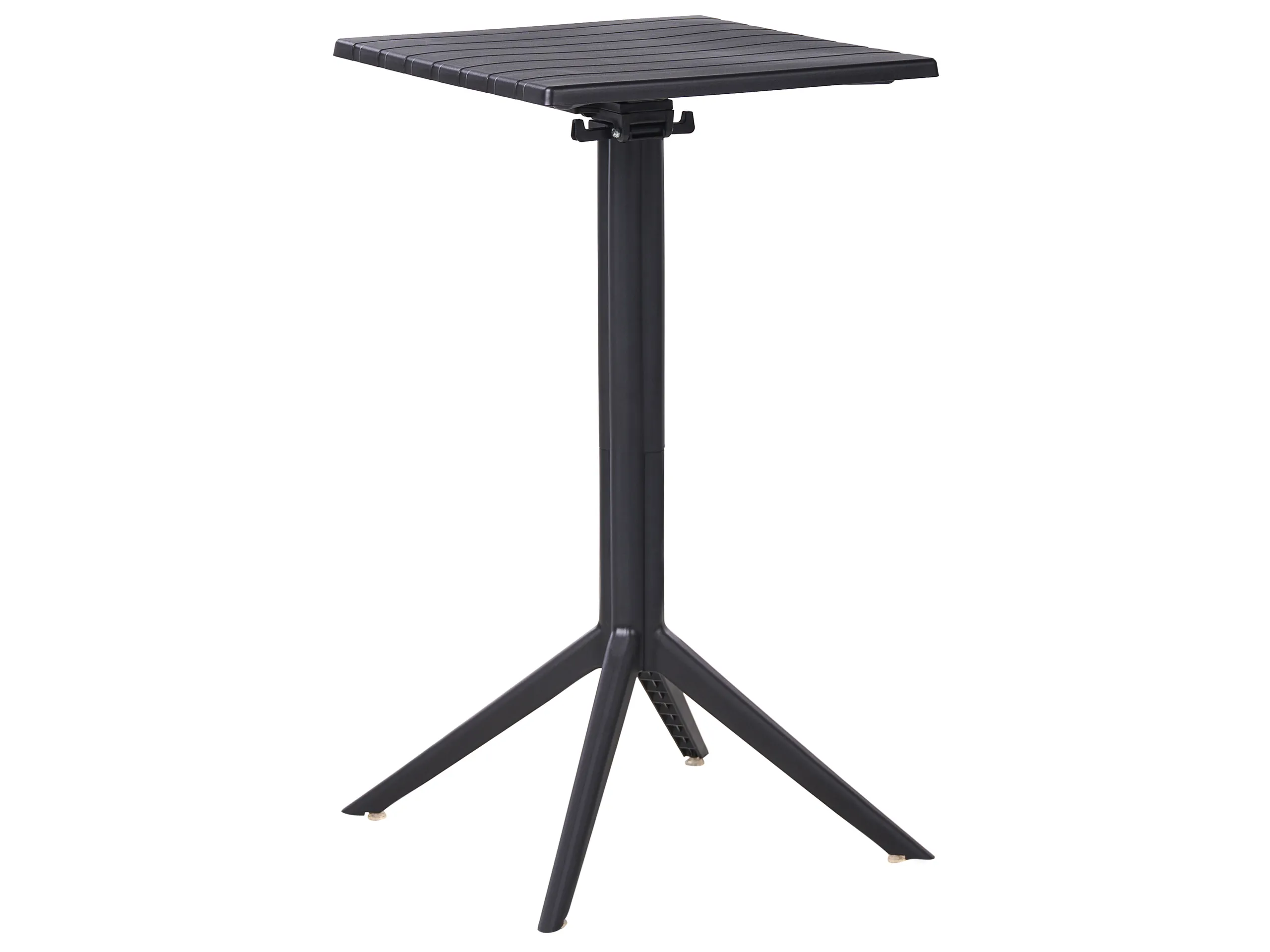 Garden Bar Table LEMNOS 60 cm 60 cm Black