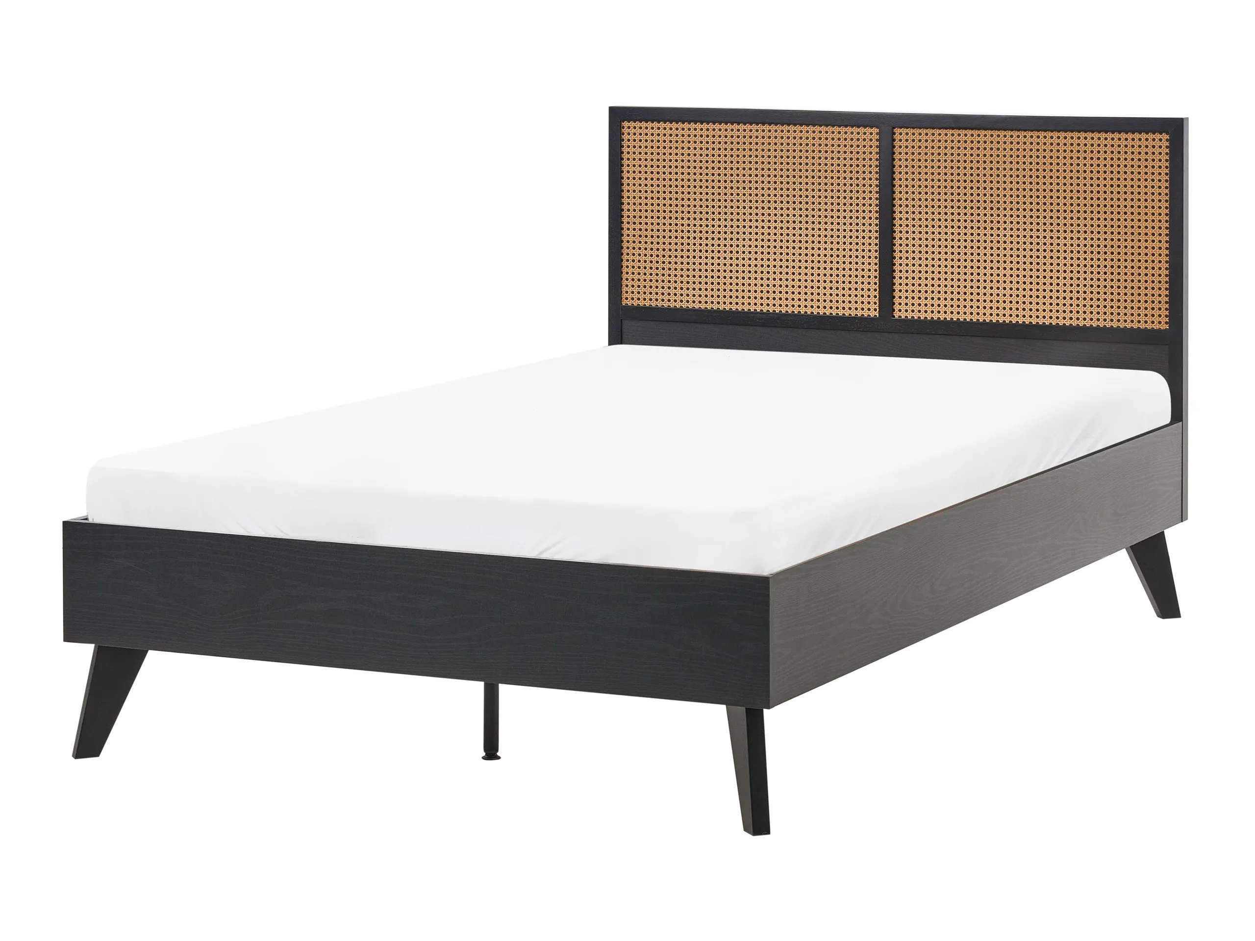 Cama Ratán sintético MONPAZIER 120 x 200 cm Negro