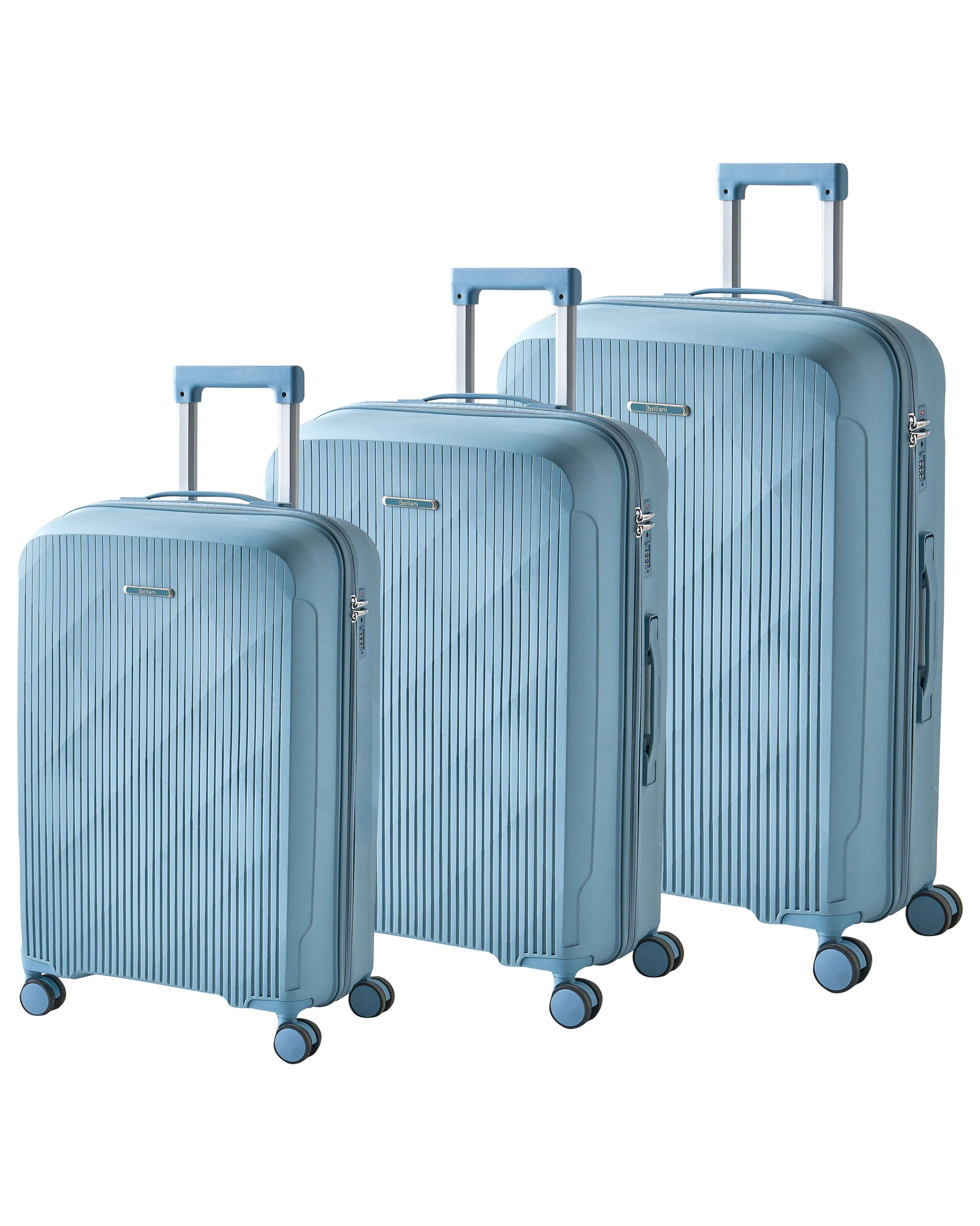 Conjunto de 3 maletas rígidas TONSAI Azul