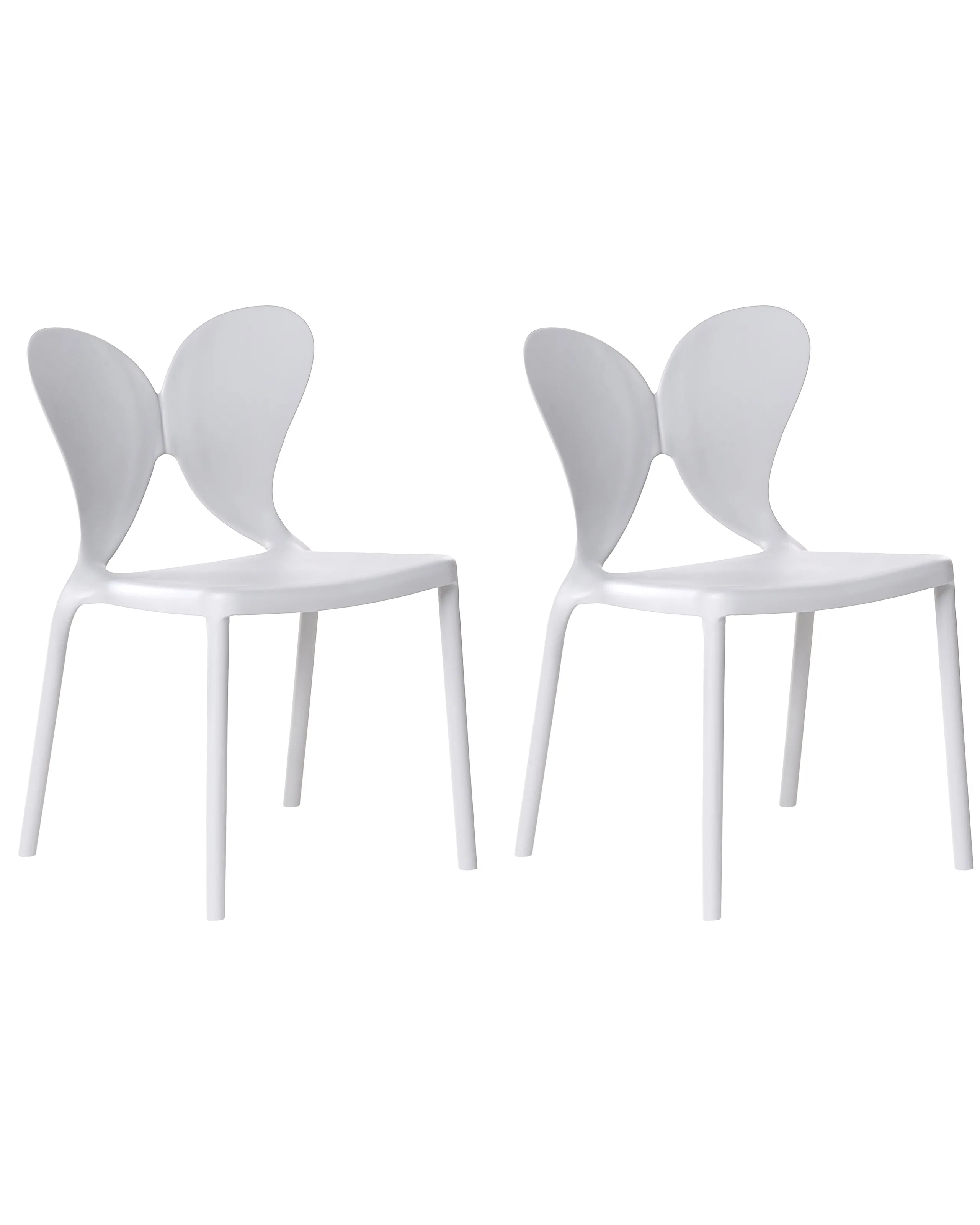 Conjunto de 2 sillas de jardín LARISSA Gris claro