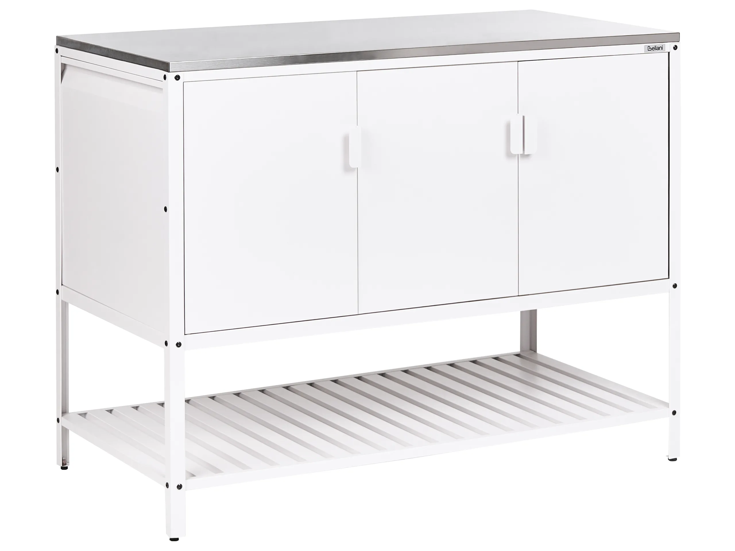 Armario de cocina exterior MAENZA Metal Blanco