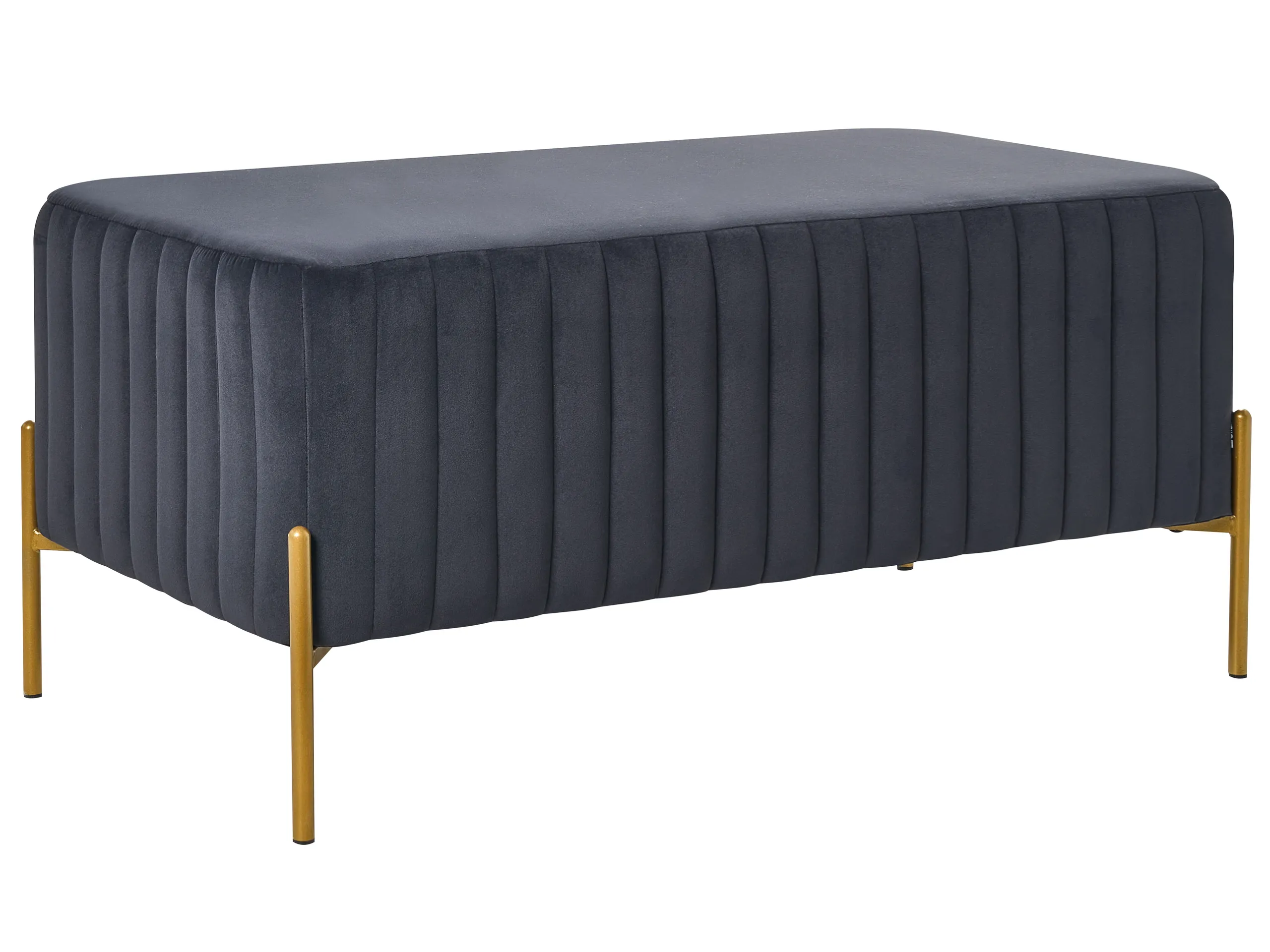 Upholstered Bench UTAH Velvet Black