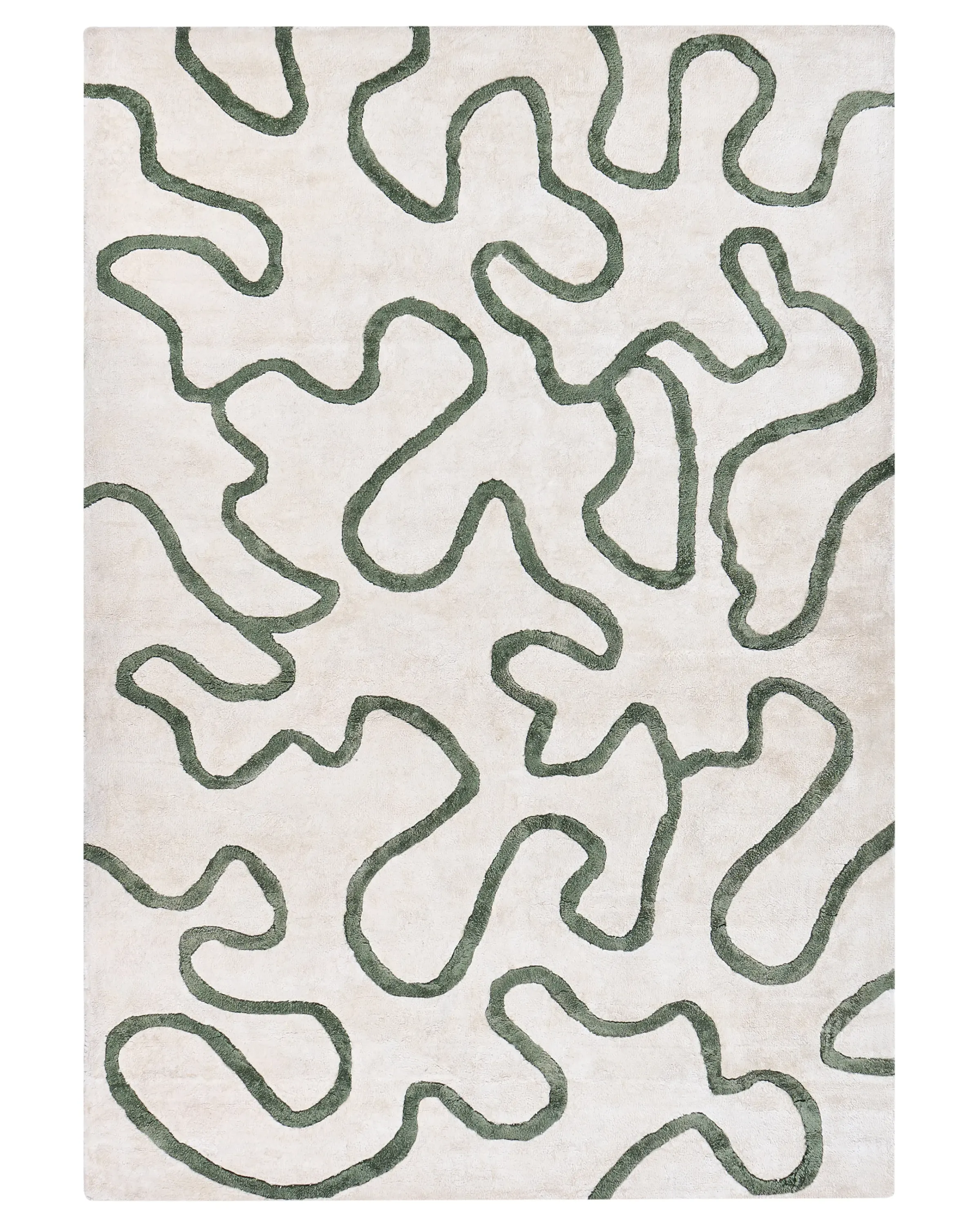 Alfombra KAPPAR Beige claro 160 x 230 cm Viscosa