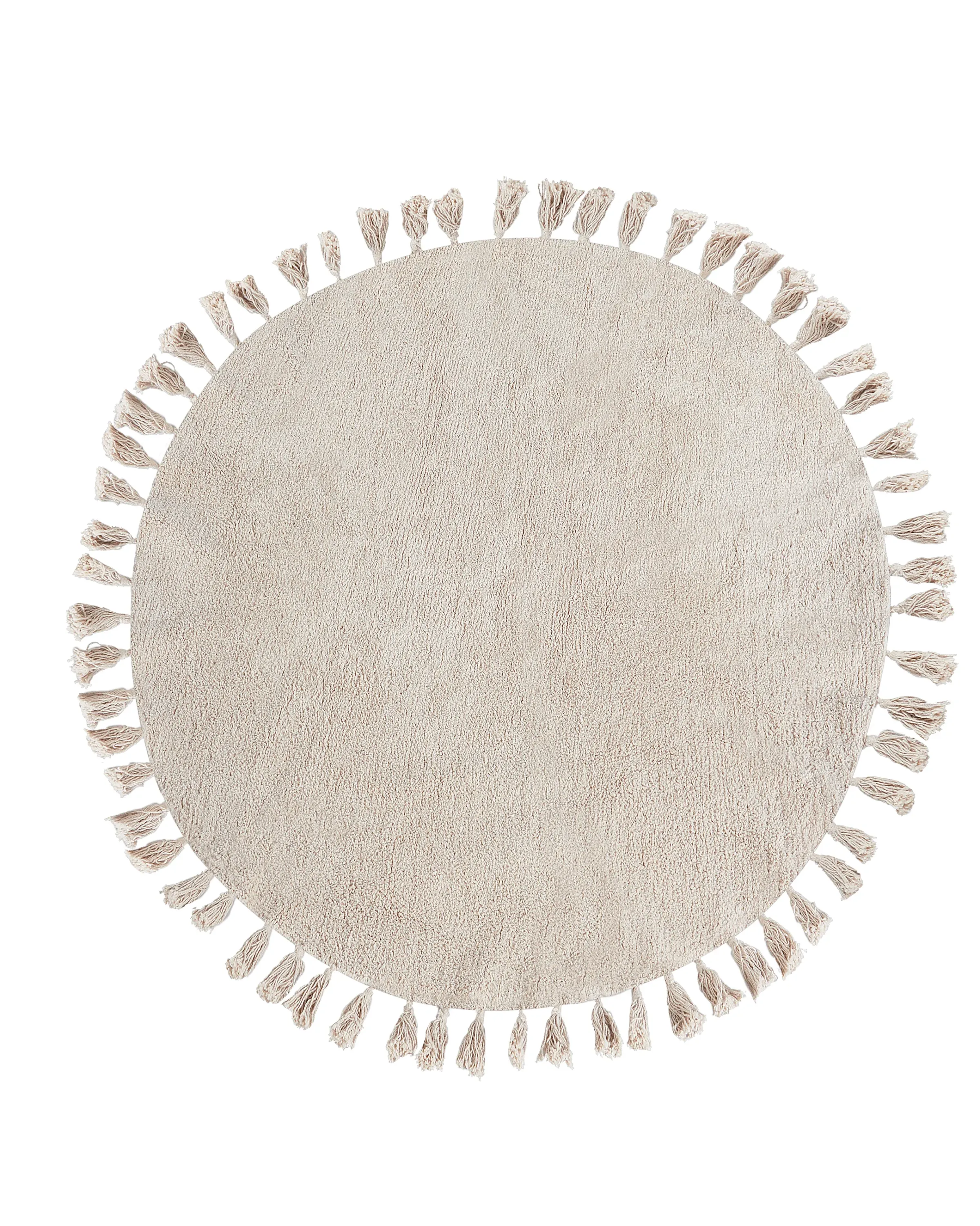 Alfombra MITSOBI Beige ø 120 cm Algodón