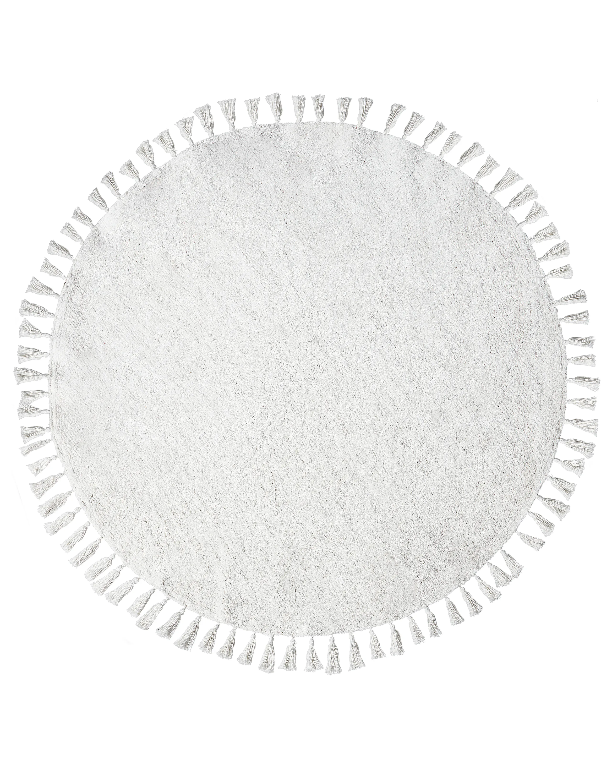Alfombra MITSOBI Blanco ø 120 cm Algodón