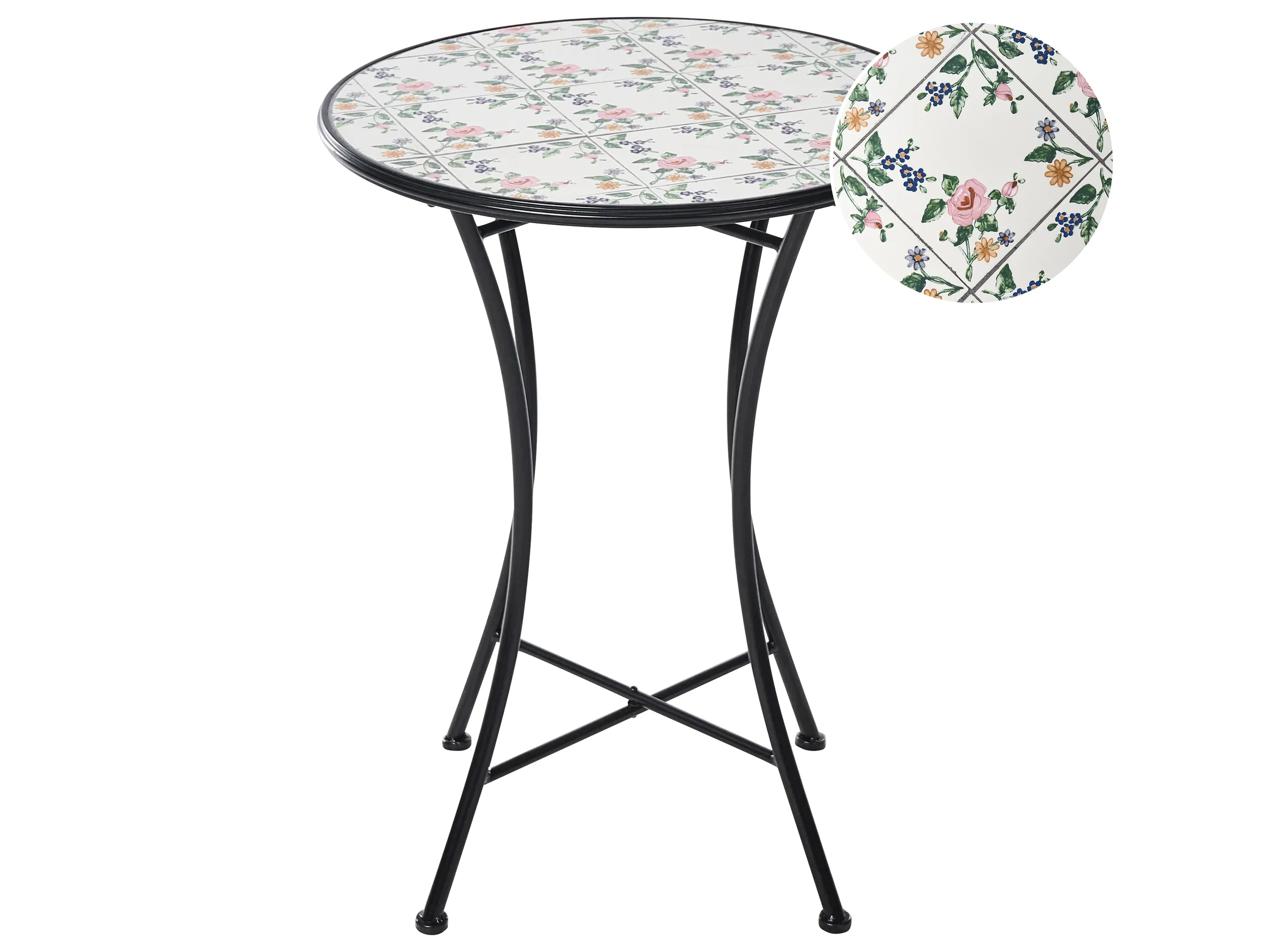 Bistro Table COLLIO 60 cm 60 cm Metal Black