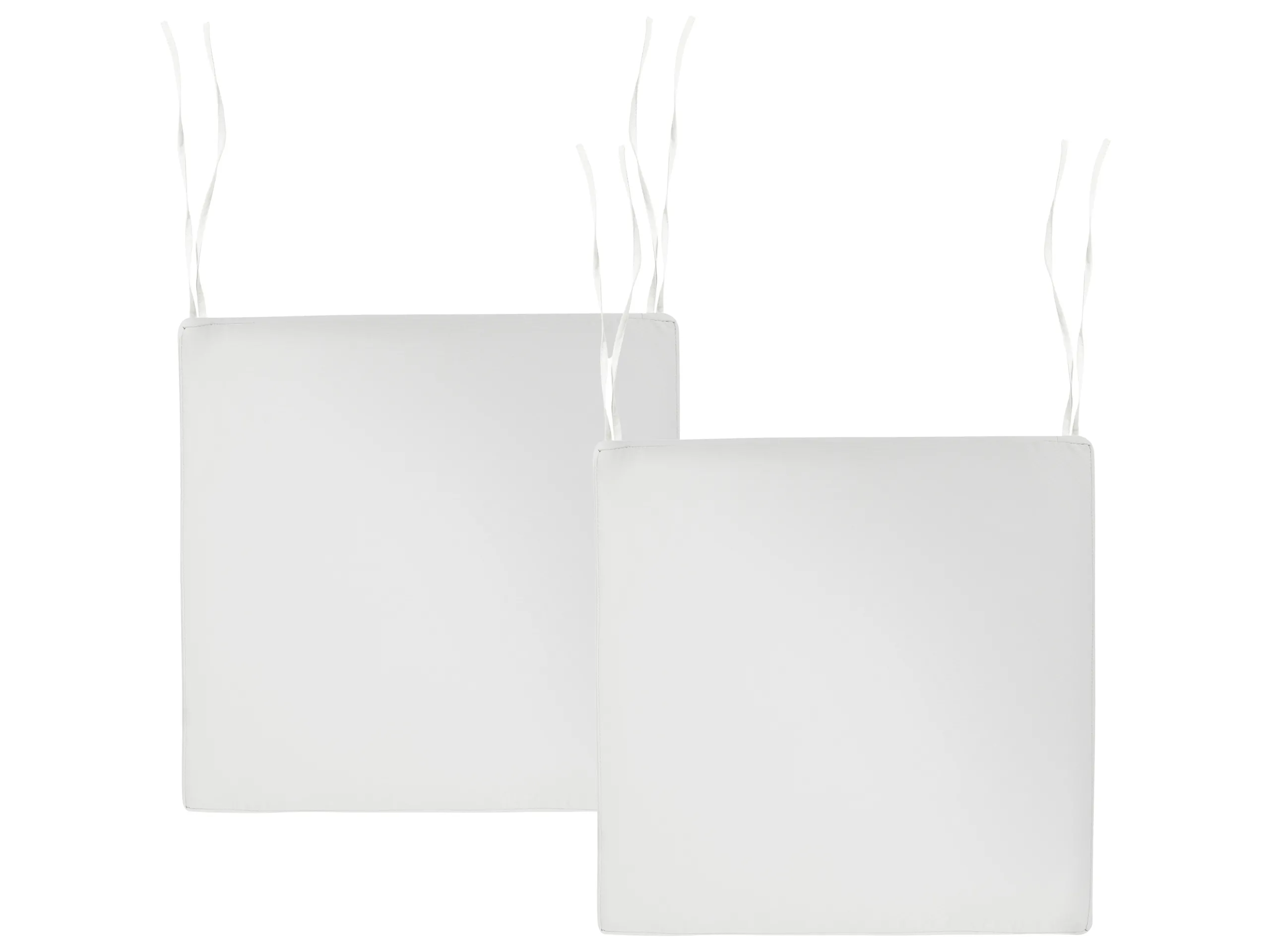 Conjunto de 2 cojines para silla de jardín SASSARI PREMIUM 46 x 46 cm Blanco crema