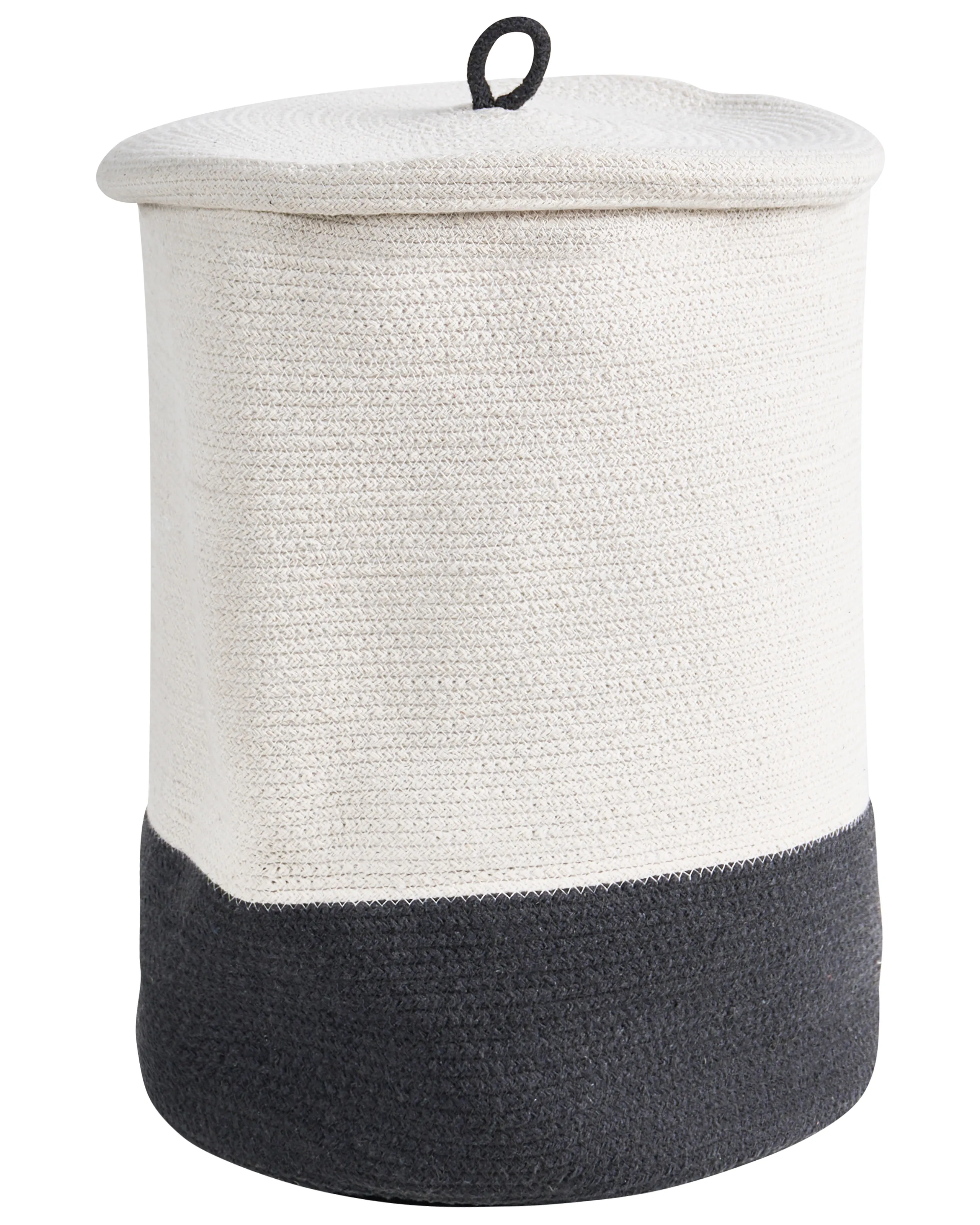 Basket SILOPI Cotton White/ Dark Grey